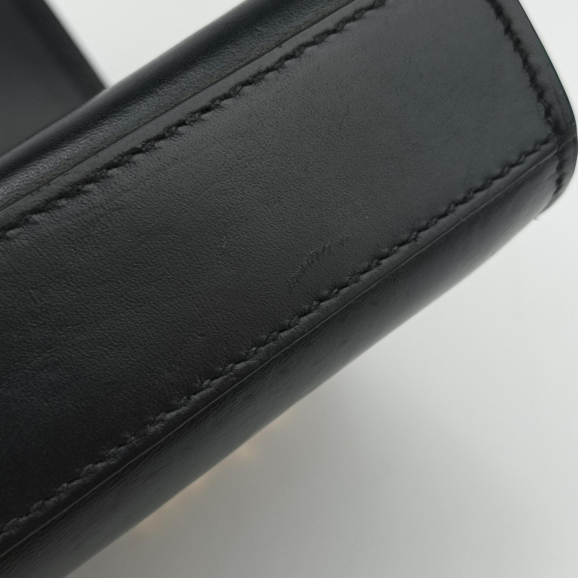 Pre-owned Yves Saint Laurent KATE Black Leather 474366 shoulderbag | stylenewstar