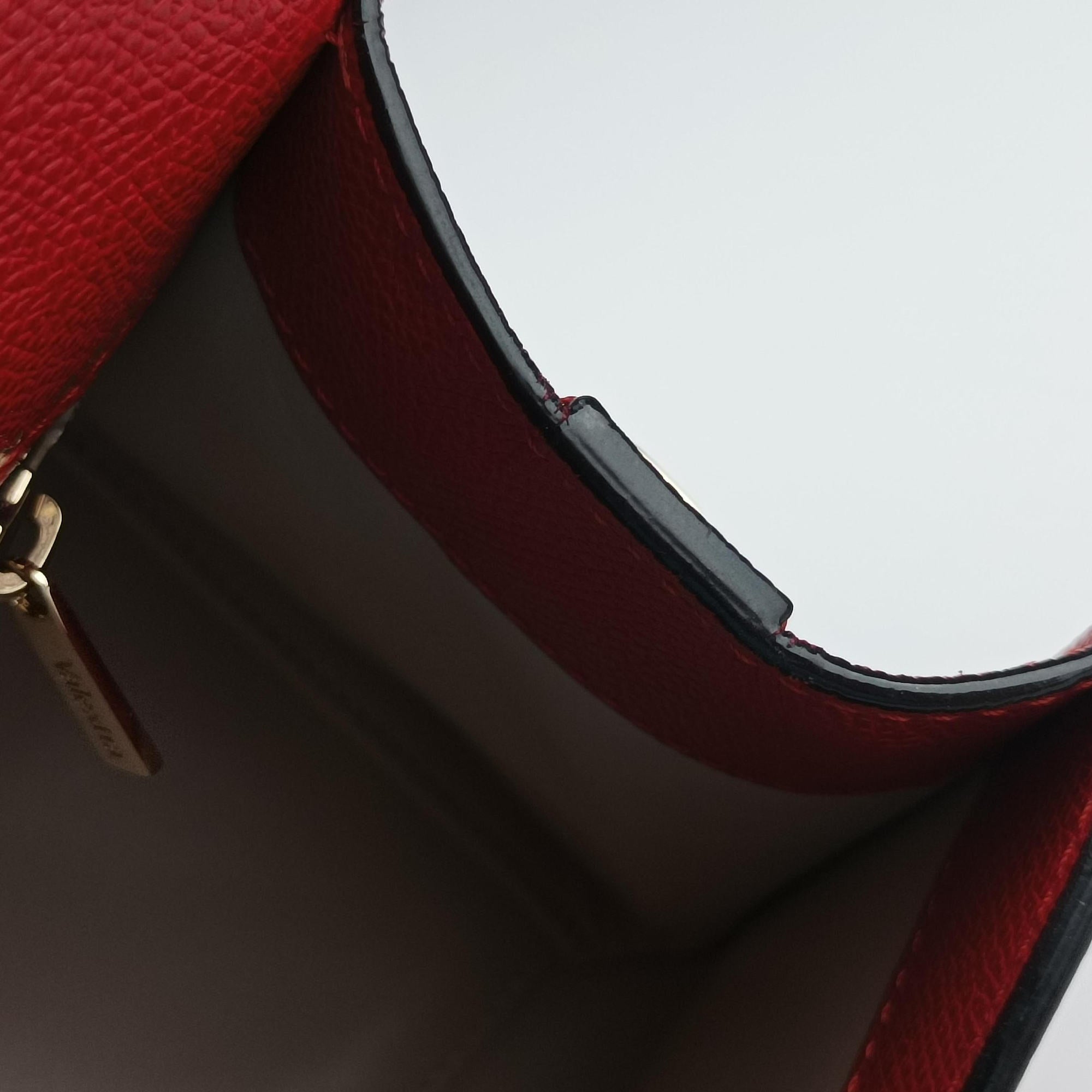 Secondhand Valextra Iside Red Calfskin  shoulderbag | stylenewstar