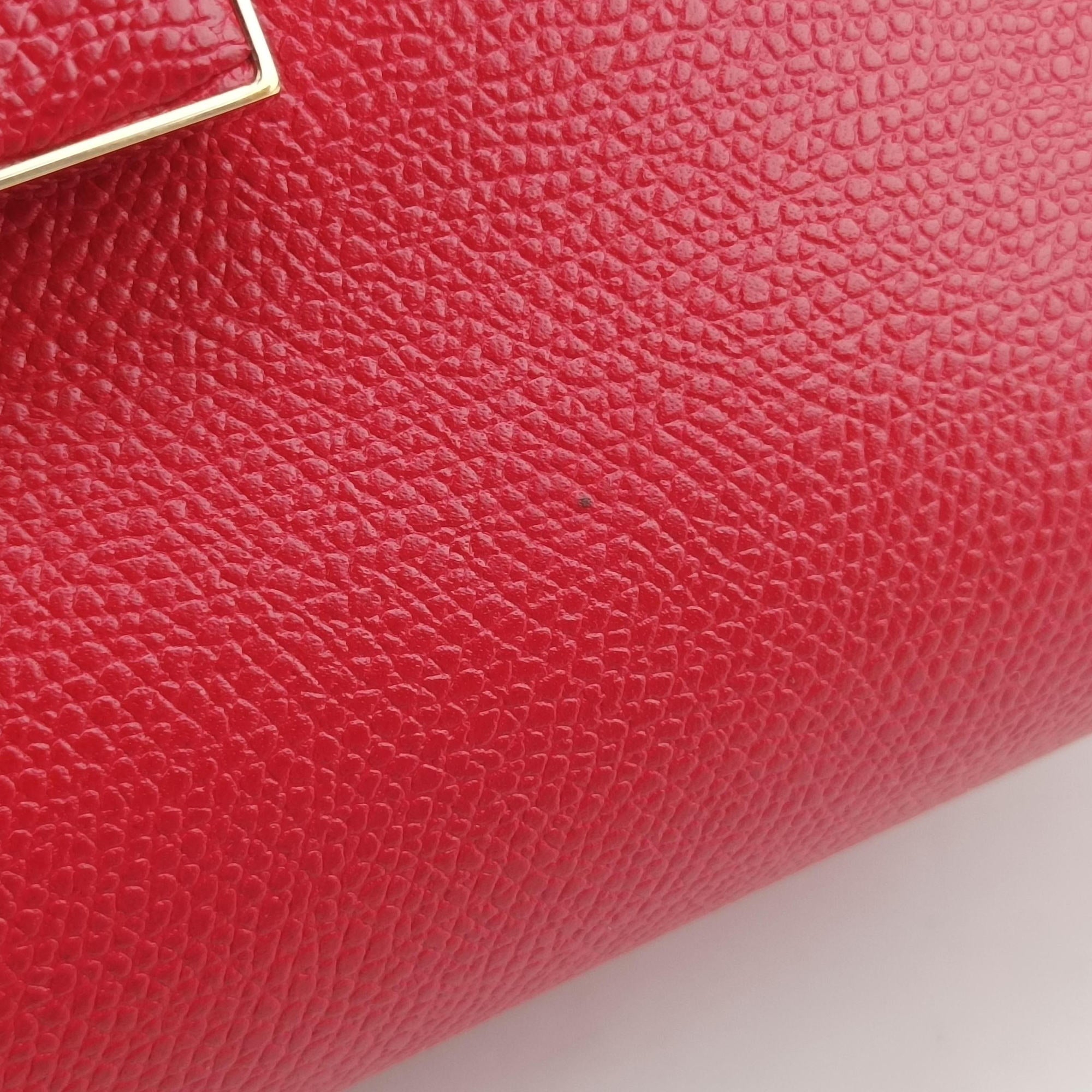 Secondhand Valextra Iside Red Calfskin  shoulderbag | stylenewstar