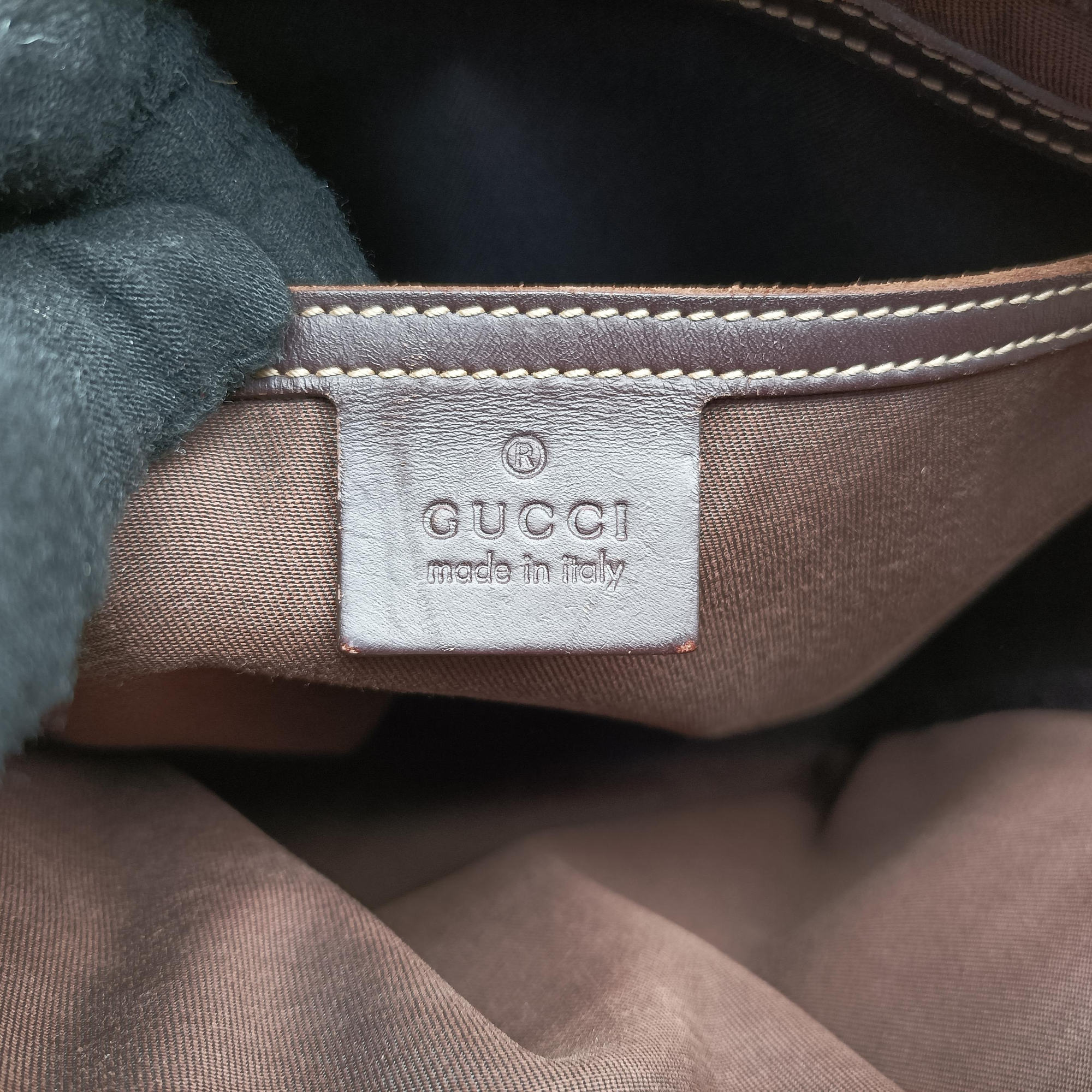 Pre-owned Gucci GG Imprime Messenger khaki PVC coated canvas×Leather 201448 shoulderbag | stylenewstar