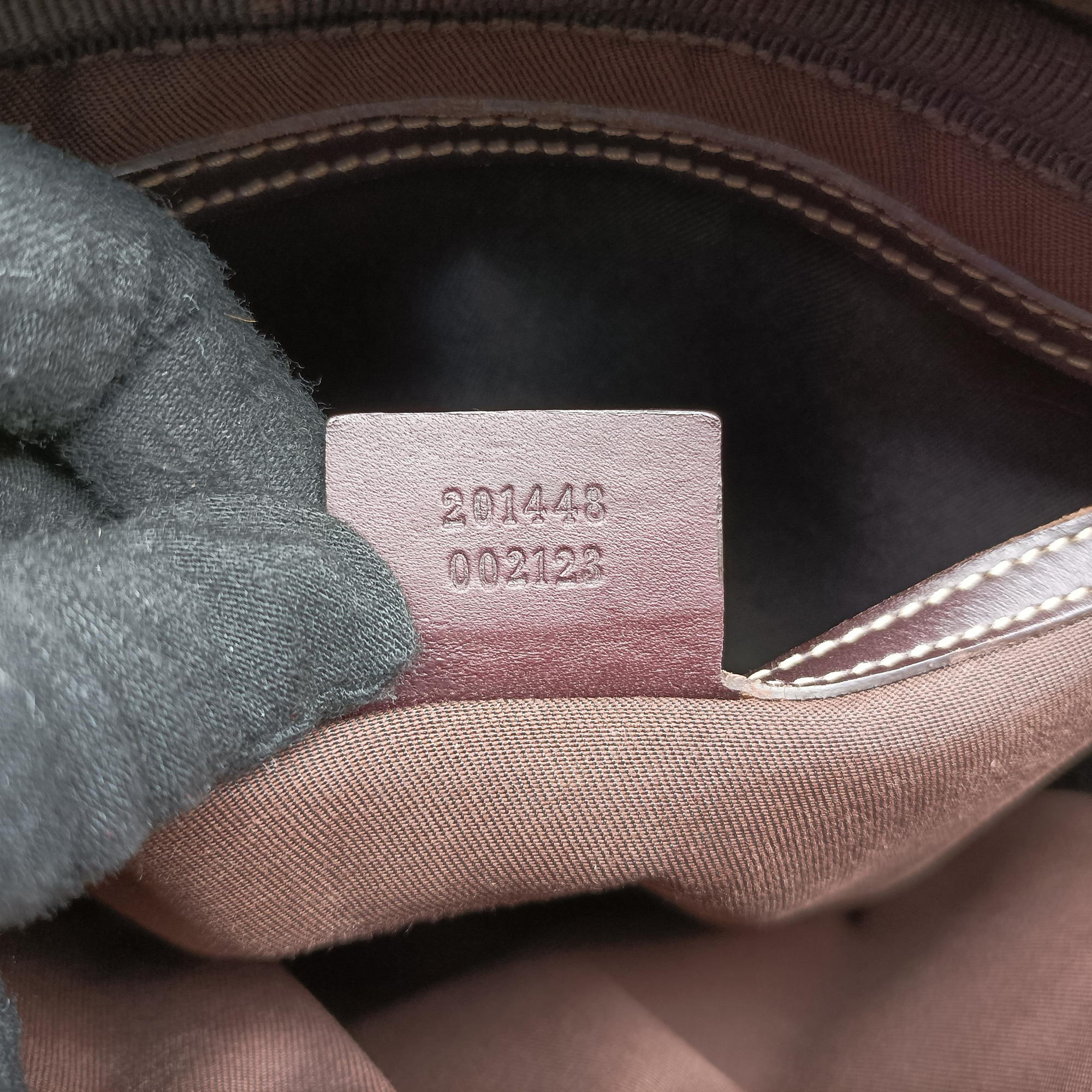 Pre-owned Gucci GG Imprime Messenger khaki PVC coated canvas×Leather 201448 shoulderbag | stylenewstar