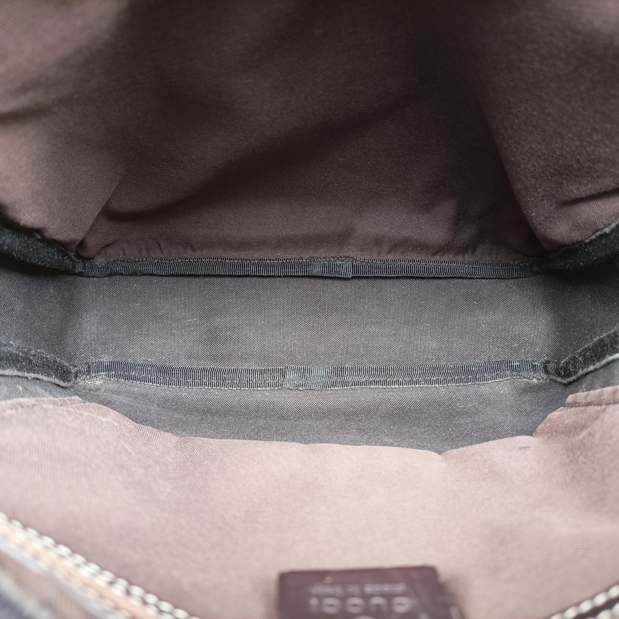 Pre-owned Gucci GG Imprime Messenger khaki PVC coated canvas×Leather 201448 shoulderbag | stylenewstar