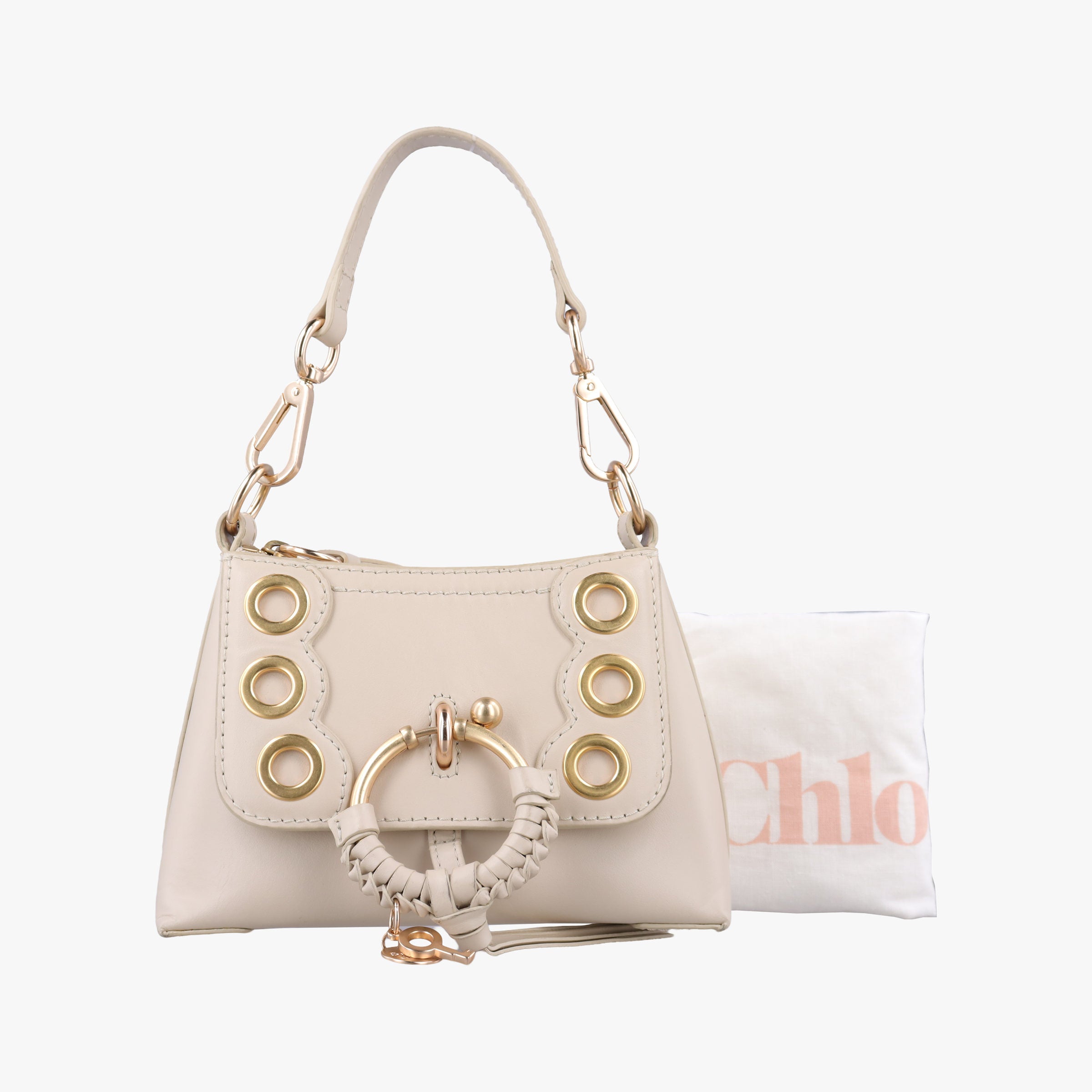 Pre-owned See By Chloe Sac joan Beige Leather  handbag | stylenewstar