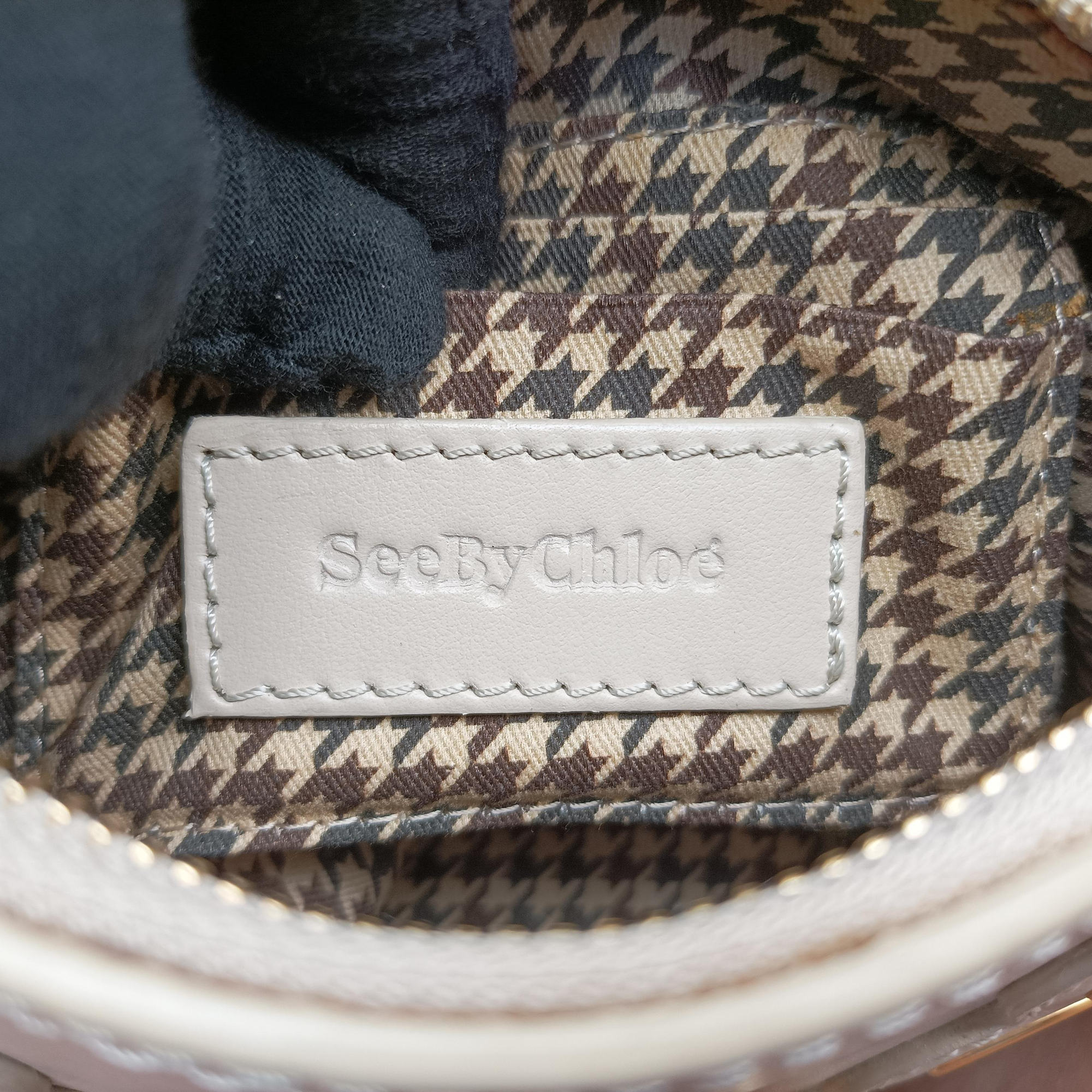 Pre-owned See By Chloe Sac joan Beige Leather  handbag | stylenewstar