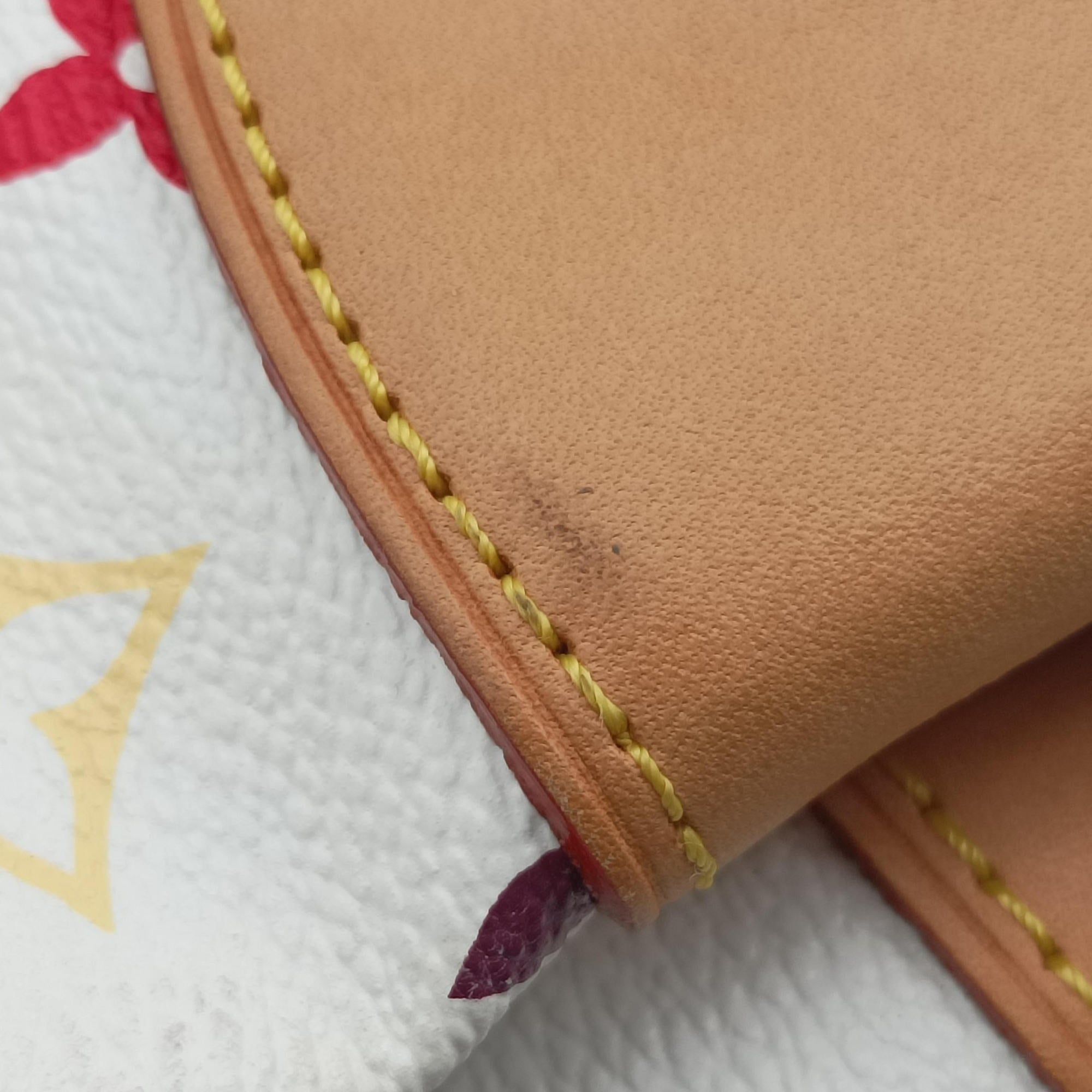 Pre-owned Louis Vuitton URSULA white Monogram Multicolor M40123 handbag | stylenewstar