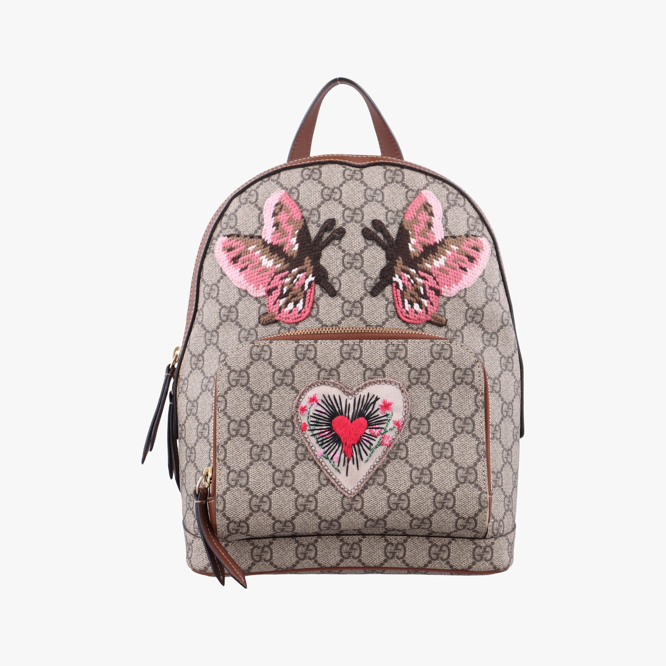 Vintage Gucci GG Supreme Tian Beige×Multicolour PVC coated canvas×leather 427042 backpack/rucksack | stylenewstar