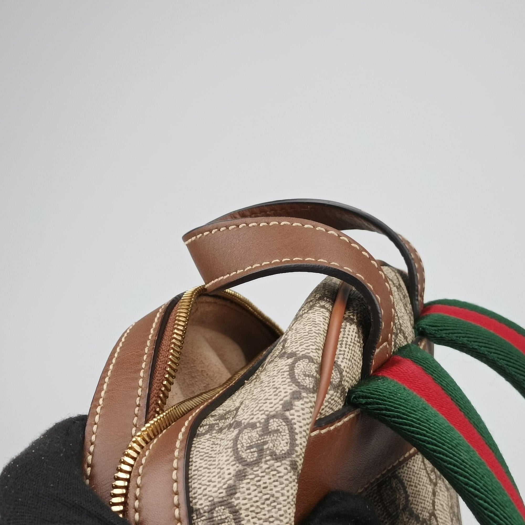 Vintage Gucci GG Supreme Tian Beige×Multicolour PVC coated canvas×leather 427042 backpack/rucksack | stylenewstar