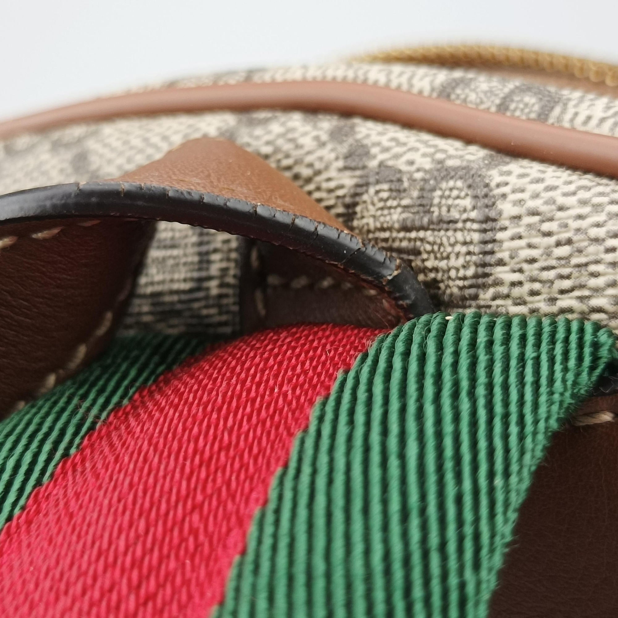 Vintage Gucci GG Supreme Tian Beige×Multicolour PVC coated canvas×leather 427042 backpack/rucksack | stylenewstar