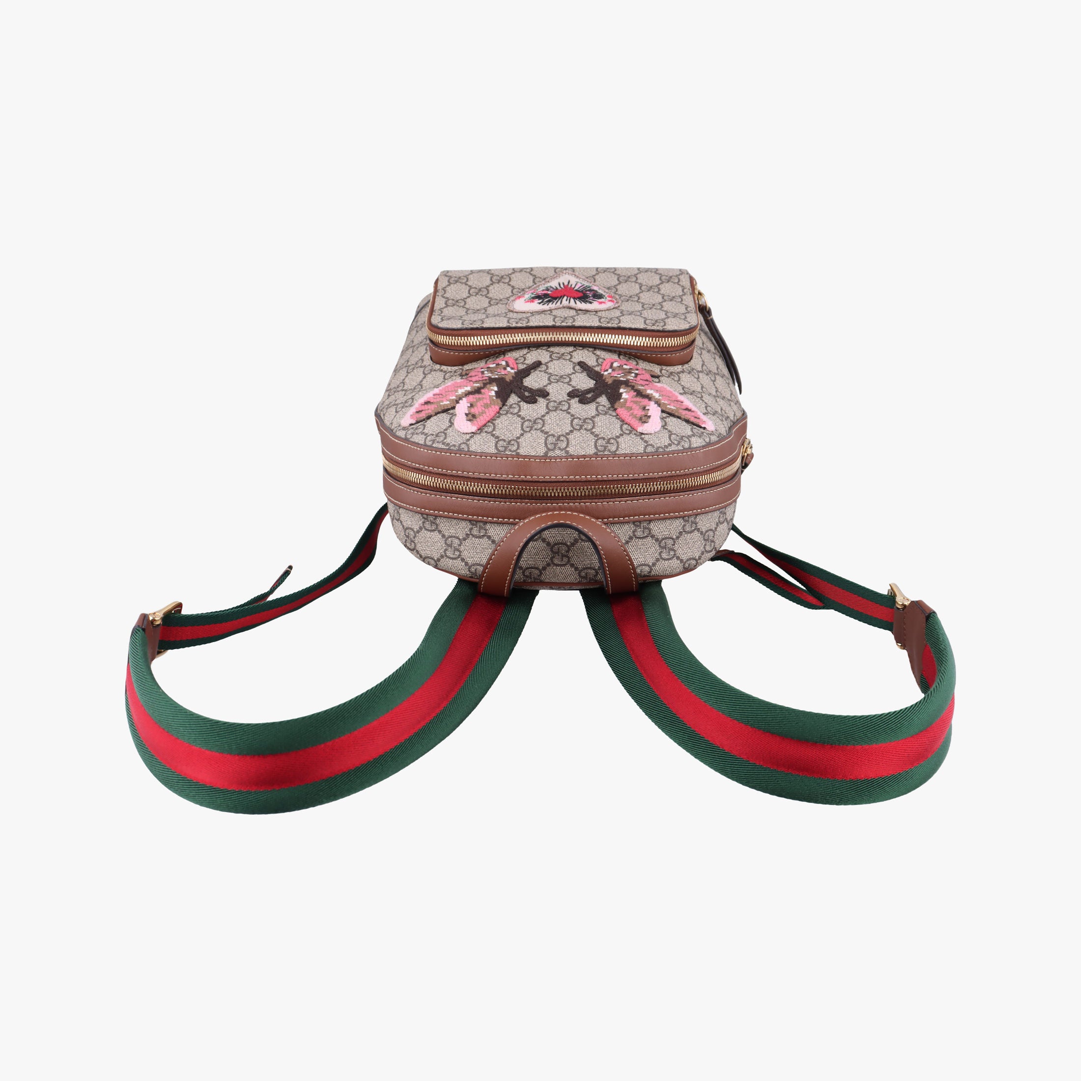Vintage Gucci GG Supreme Tian Beige×Multicolour PVC coated canvas×leather 427042 backpack/rucksack | stylenewstar
