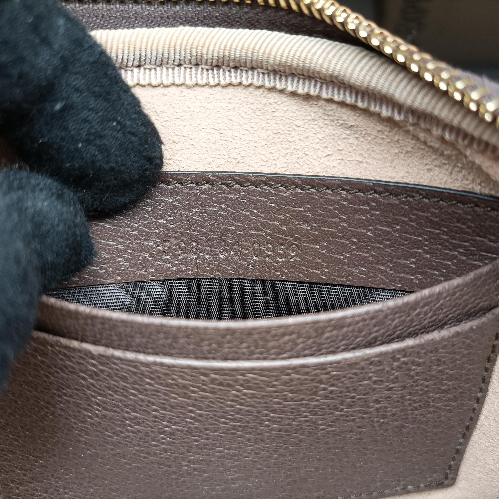 Pre-owned Gucci Ophidia Beige×red×green PVC coated canvas×leather 598664 shoulderbag | stylenewstar