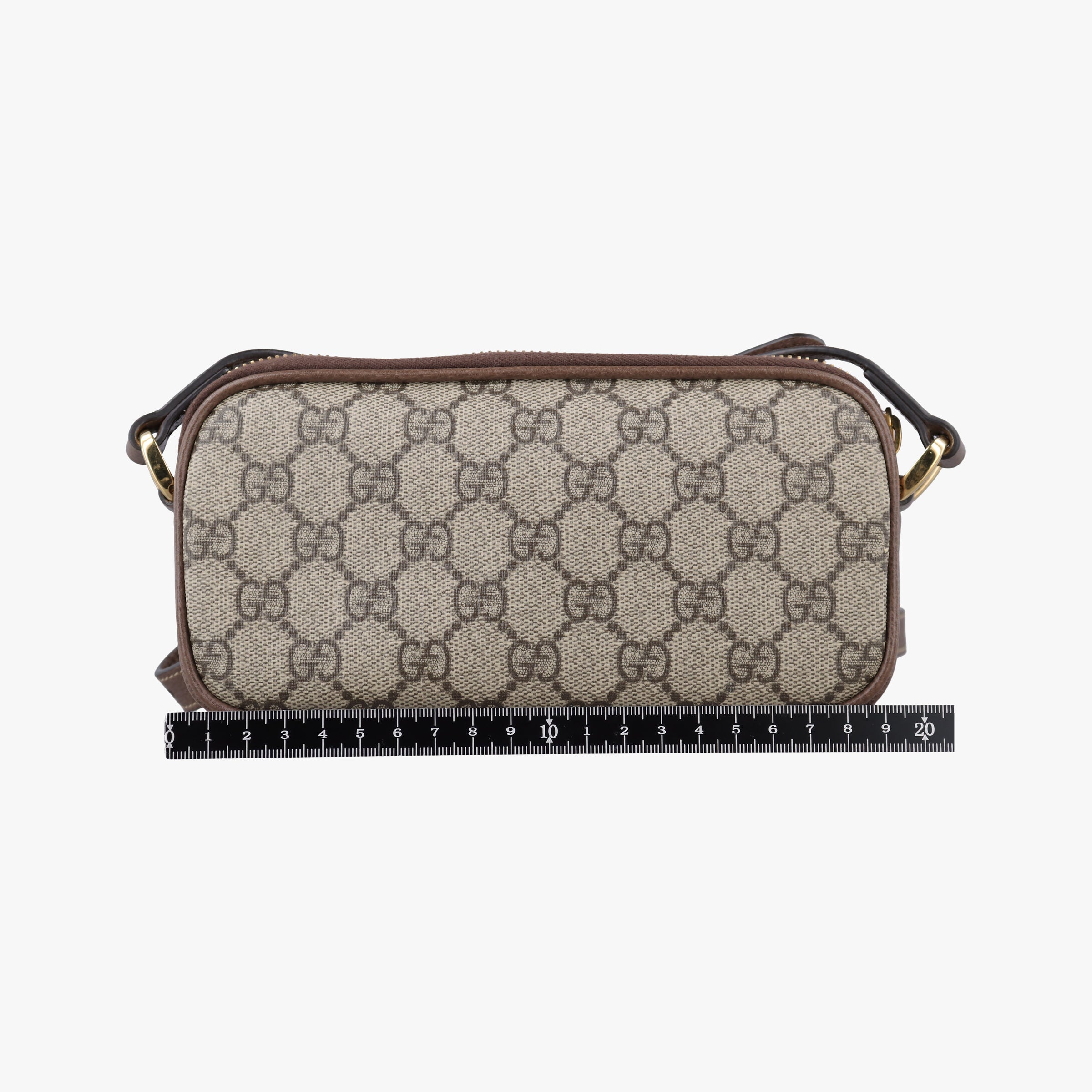 Pre-owned Gucci Ophidia Beige×red×green PVC coated canvas×leather 598664 shoulderbag | stylenewstar