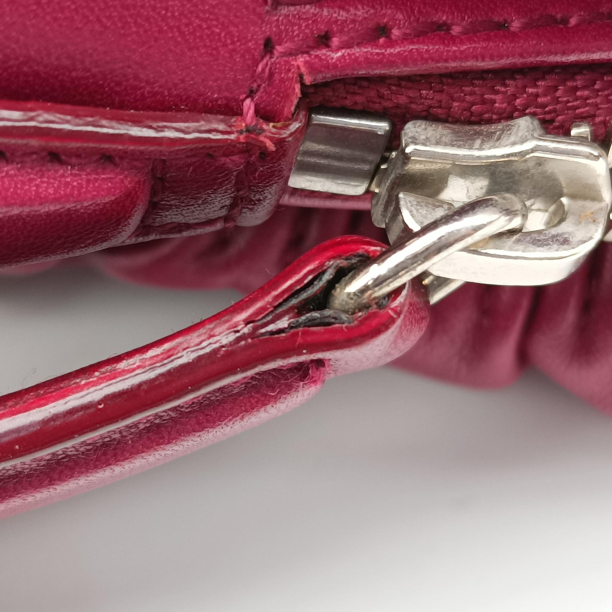 Pre-owned Christian Dior Karenina Burgundy lambskin  handbag | stylenewstar