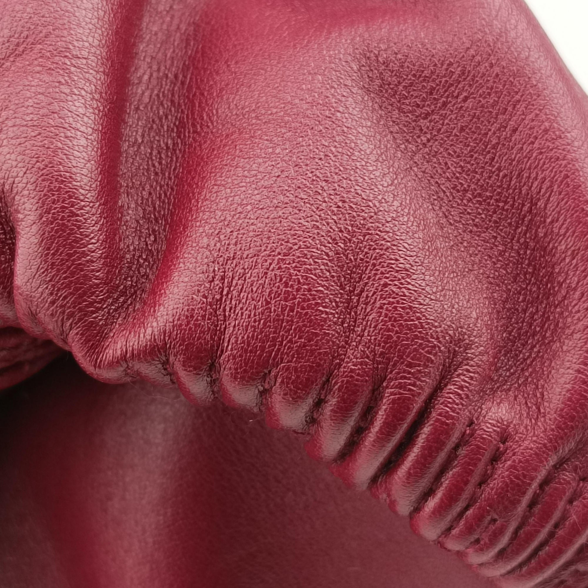 Pre-owned Christian Dior Karenina Burgundy lambskin  handbag | stylenewstar
