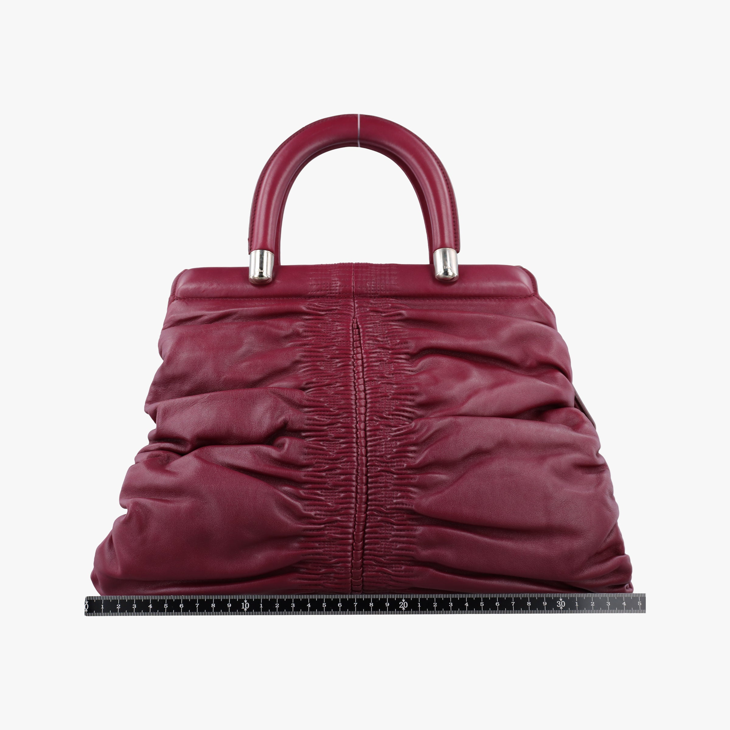 Pre-owned Christian Dior Karenina Burgundy lambskin  handbag | stylenewstar