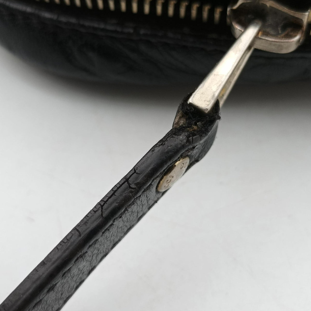 Secondhand Gucci Guccissima briefcase Black Leather 208463 handbag | stylenewstar