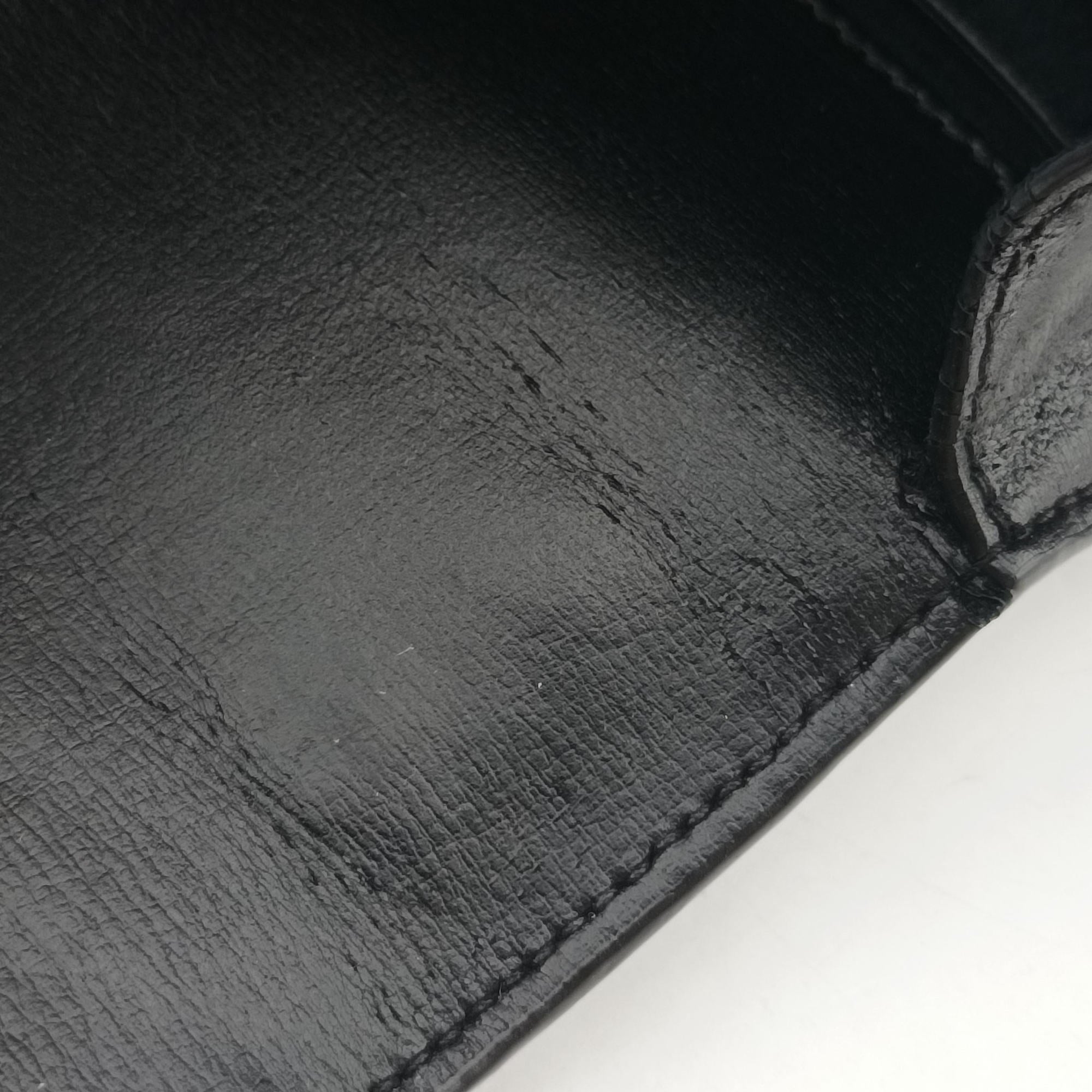 Pre-owned Yves Saint Laurent SUNSET Black Leather 442906 shoulderbag | stylenewstar