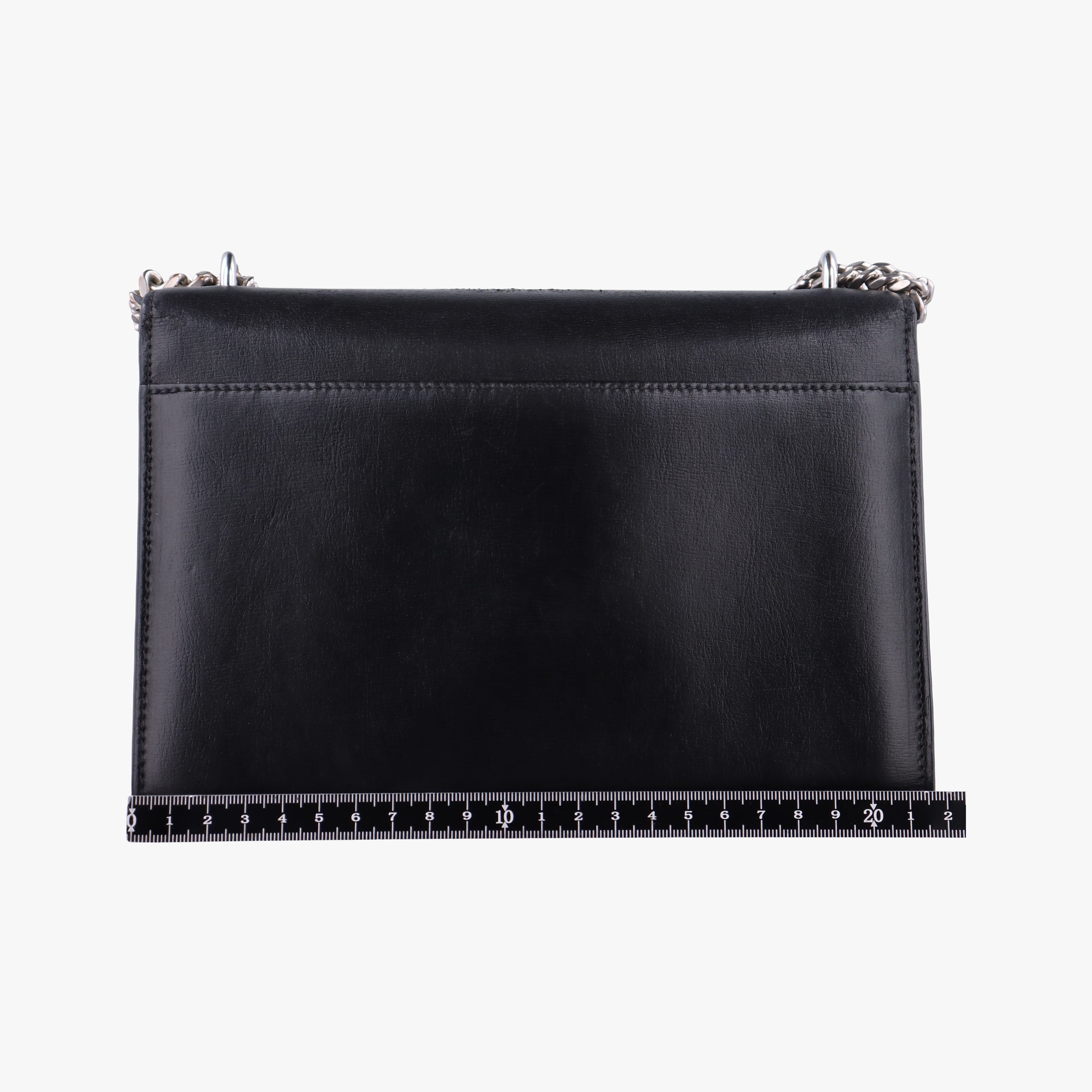 Pre-owned Yves Saint Laurent SUNSET Black Leather 442906 shoulderbag | stylenewstar