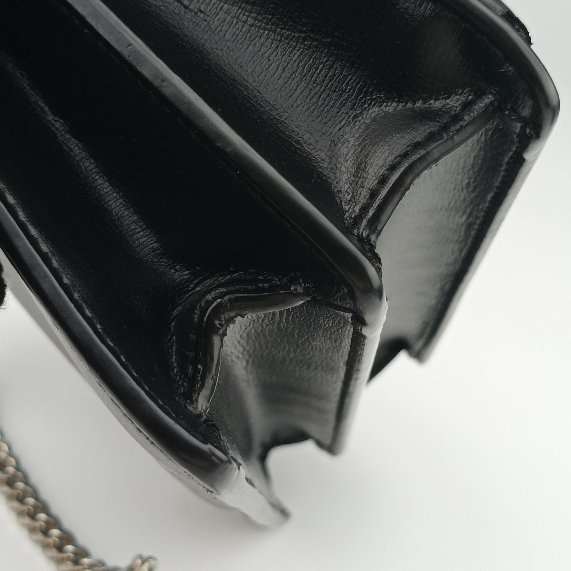 Pre-owned Yves Saint Laurent SUNSET Black Leather 442906 shoulderbag | stylenewstar
