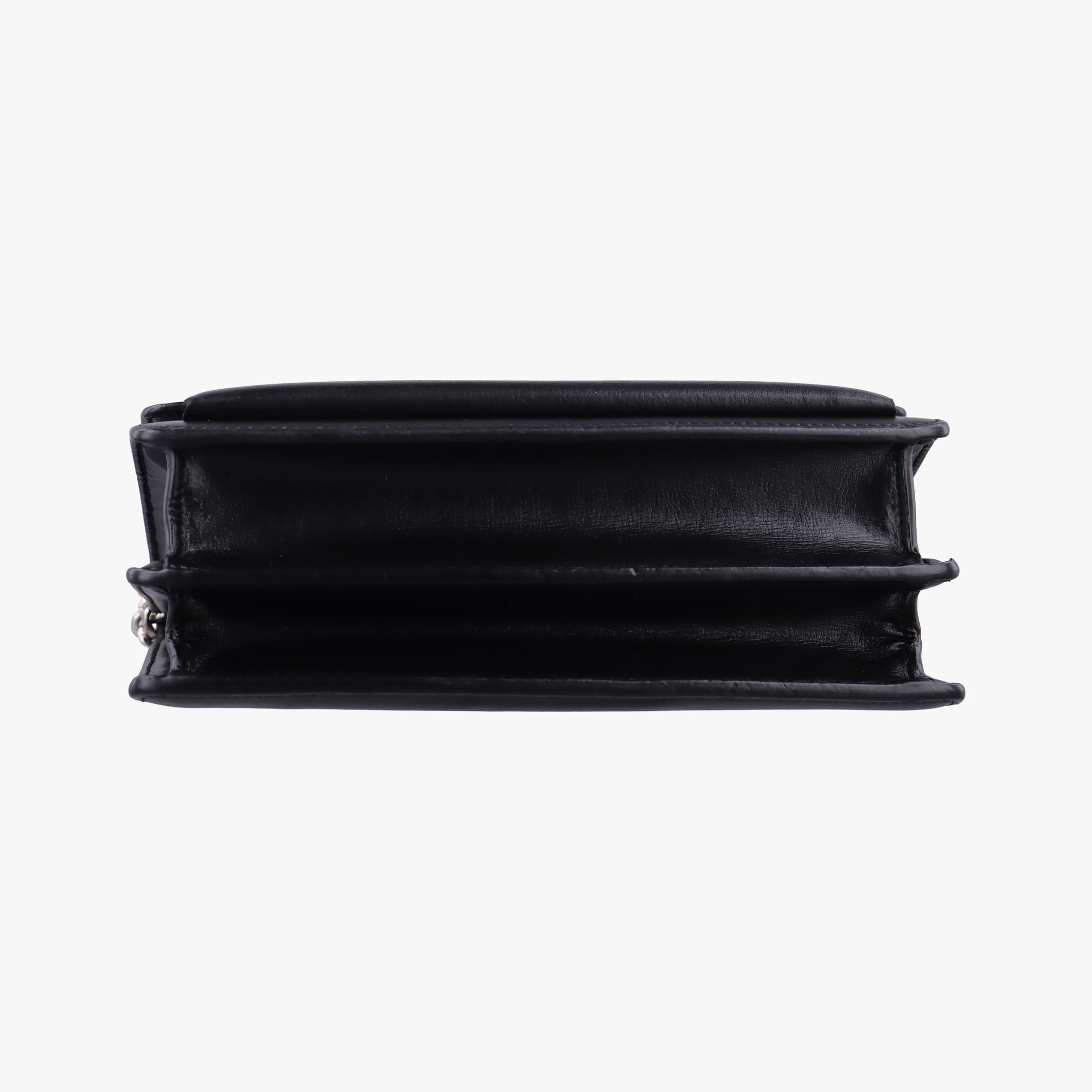 Pre-owned Yves Saint Laurent SUNSET Black Leather 442906 shoulderbag | stylenewstar