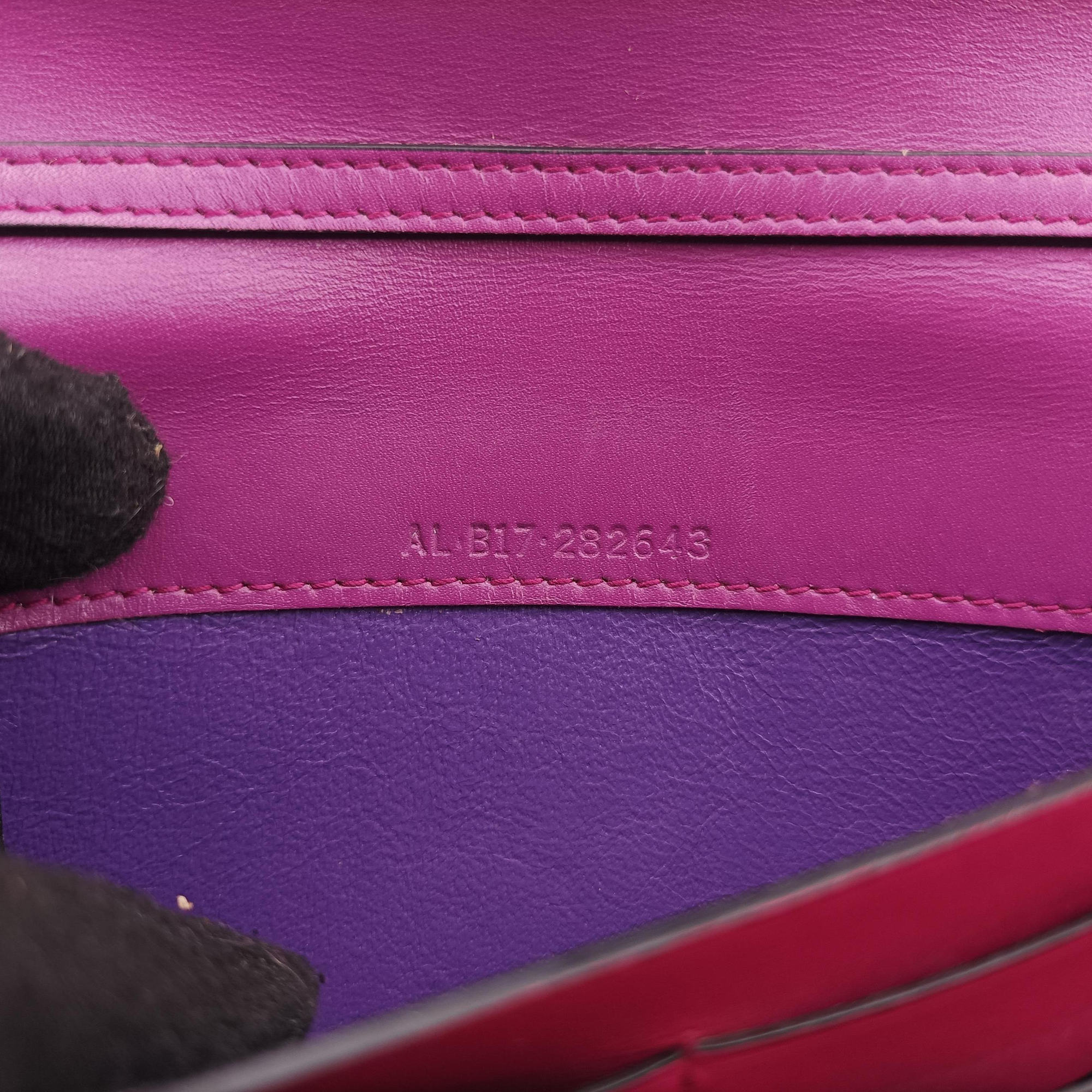 Pre-owned Bvlgari SERPENTI FOREVER Purple Leather  shoulderbag | stylenewstar