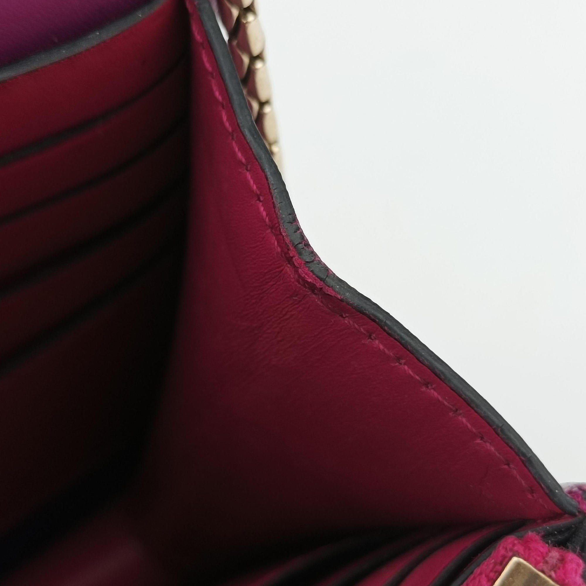 Pre-owned Bvlgari SERPENTI FOREVER Purple Leather  shoulderbag | stylenewstar