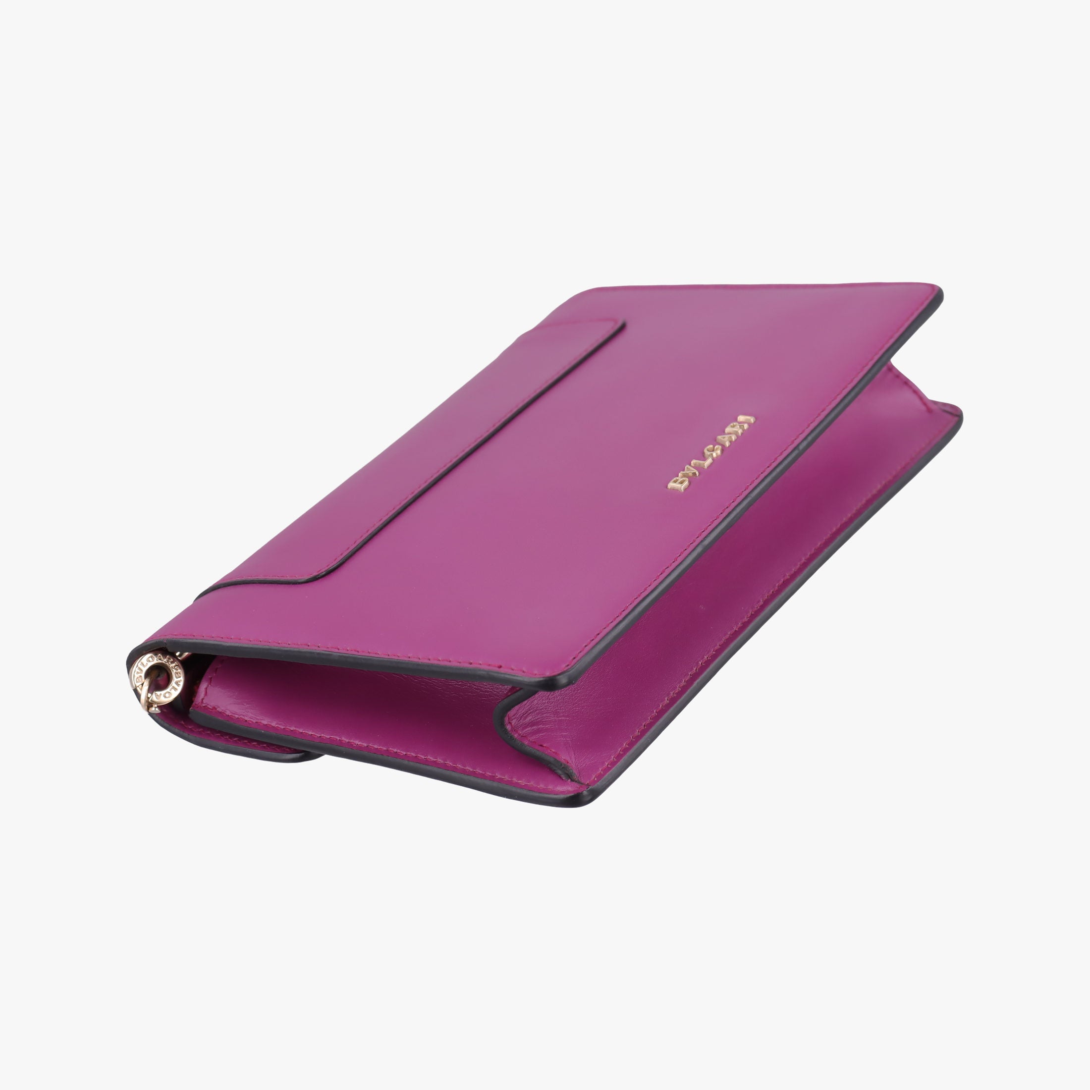 Pre-owned Bvlgari SERPENTI FOREVER Purple Leather  shoulderbag | stylenewstar