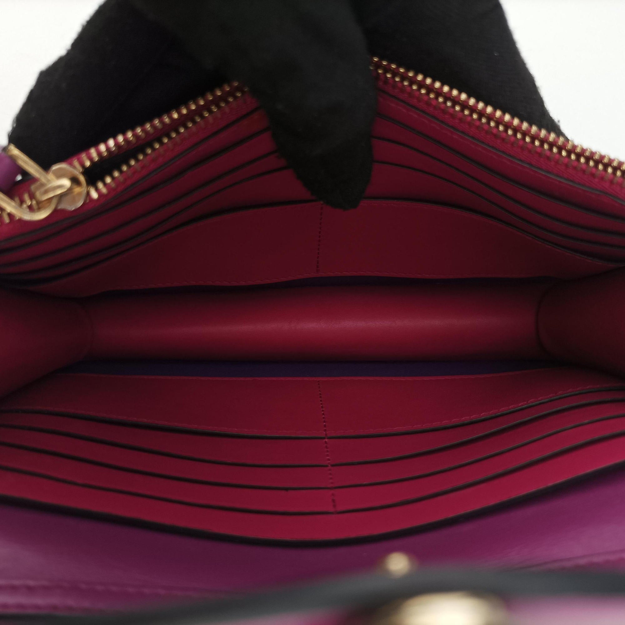 Pre-owned Bvlgari SERPENTI FOREVER Purple Leather  shoulderbag | stylenewstar
