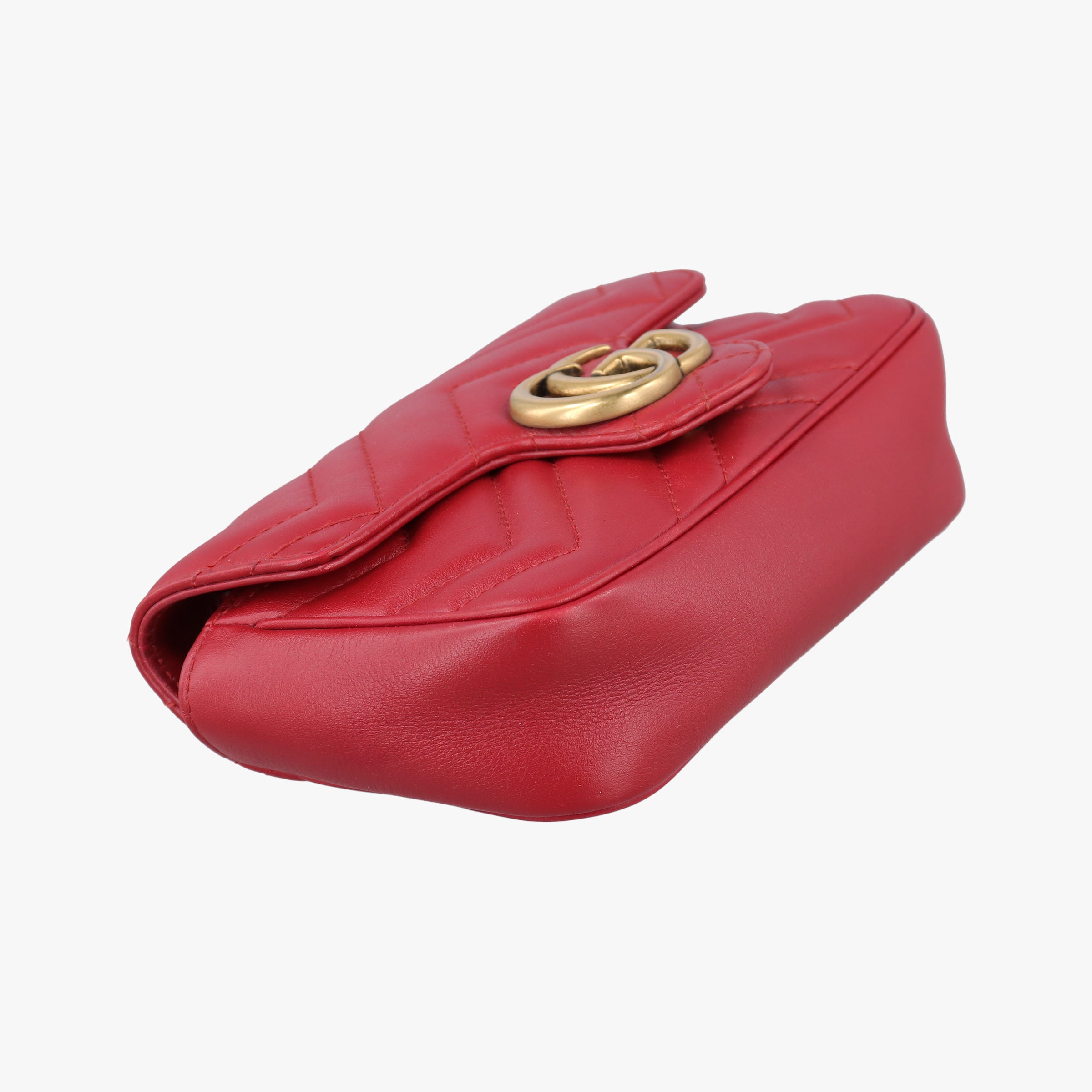 Secondhand Gucci GG Marmont Red Leather 476433 shoulderbag | stylenewstar