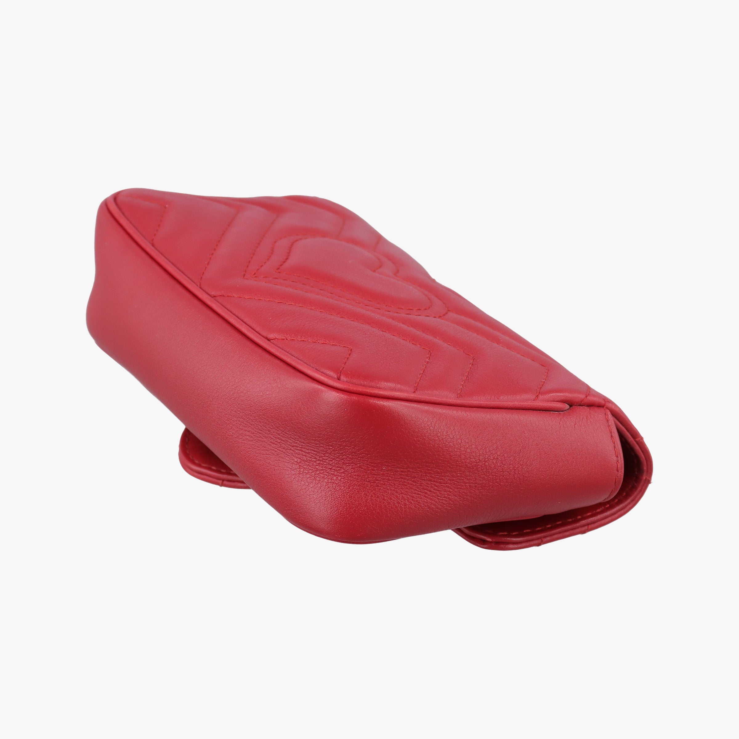 Secondhand Gucci GG Marmont Red Leather 476433 shoulderbag | stylenewstar