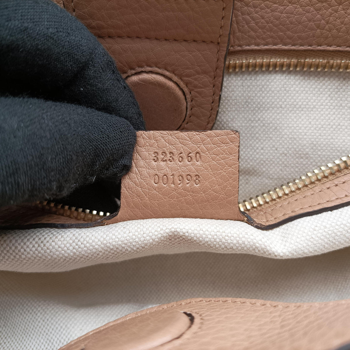 Pre-owned Gucci Bamboo Shopper Beige Leather 323660 shoulderbag | stylenewstar