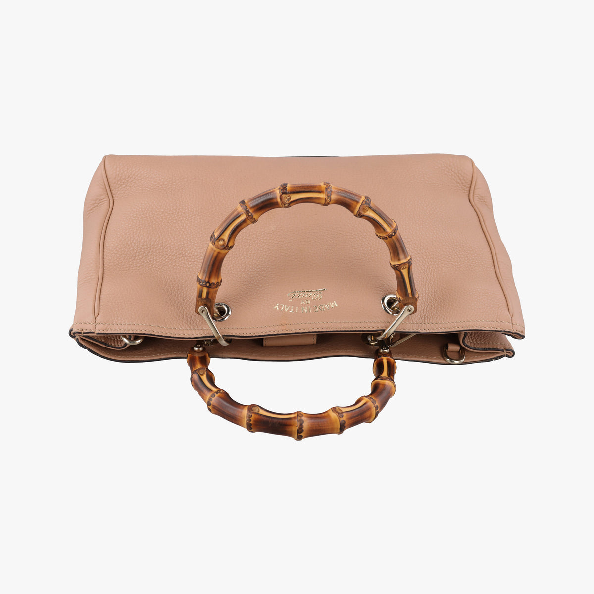 Pre-owned Gucci Bamboo Shopper Beige Leather 323660 shoulderbag | stylenewstar