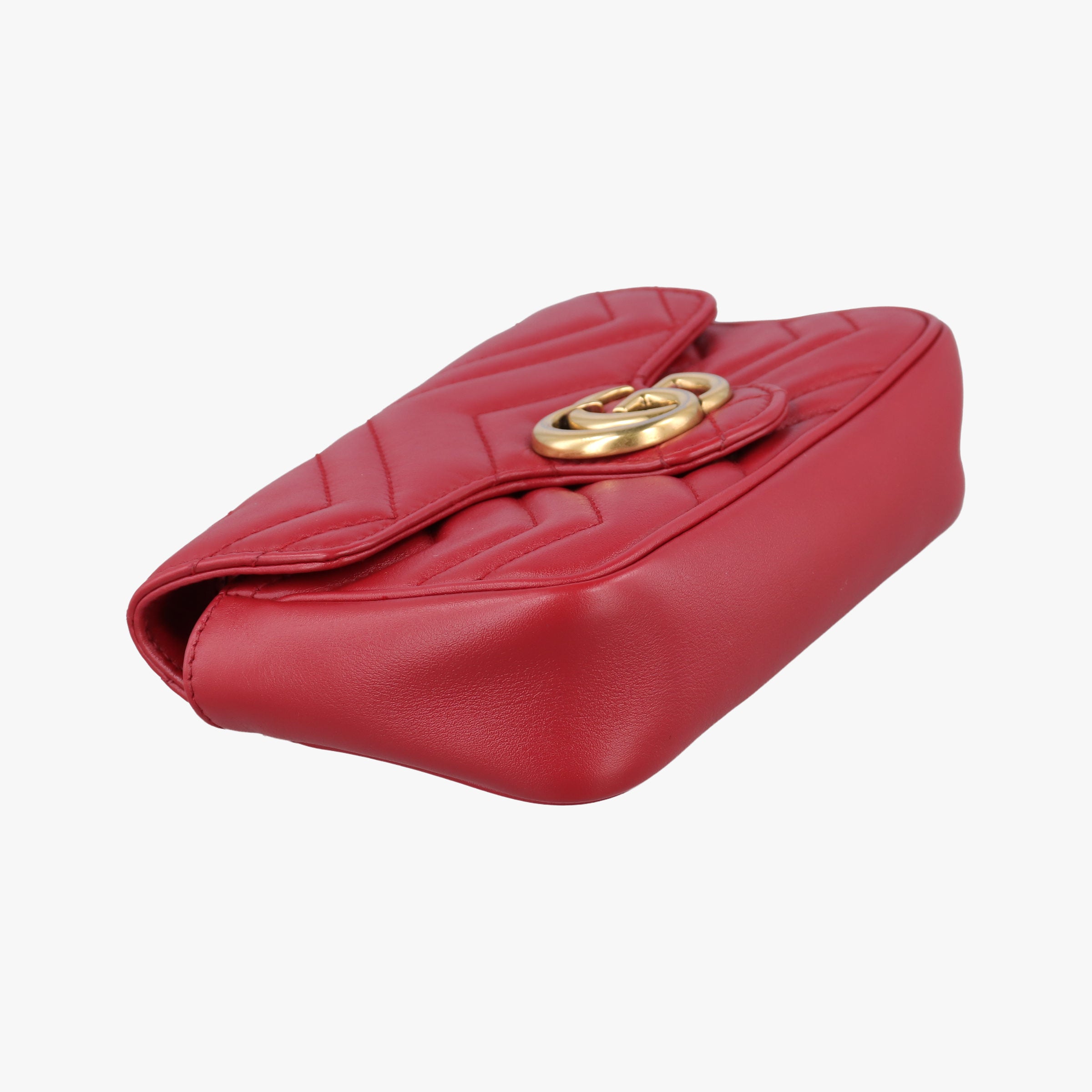 Secondhand Gucci GG Marmont Red Leather 476433 shoulderbag | stylenewstar