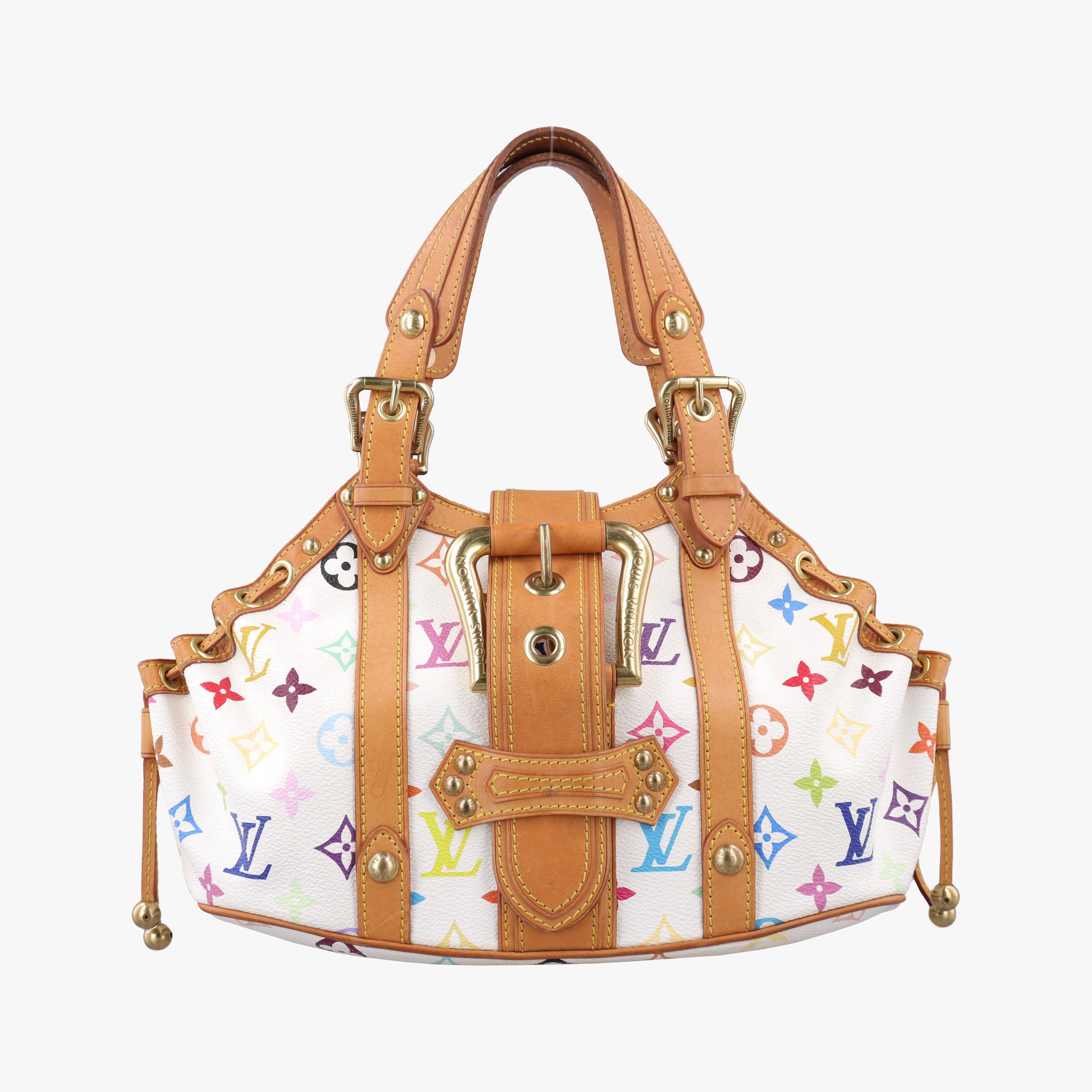 Vintage Louis Vuitton Teda PM white Monogram Multicolor M92348 handbag | stylenewstar