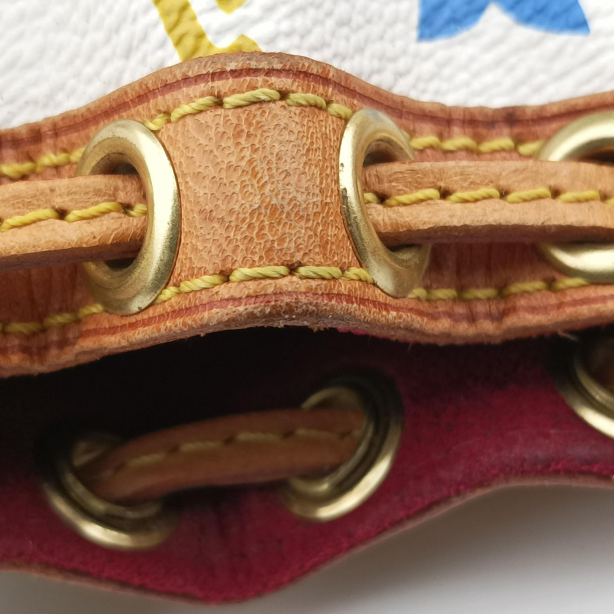 Vintage Louis Vuitton Teda PM white Monogram Multicolor M92348 handbag | stylenewstar