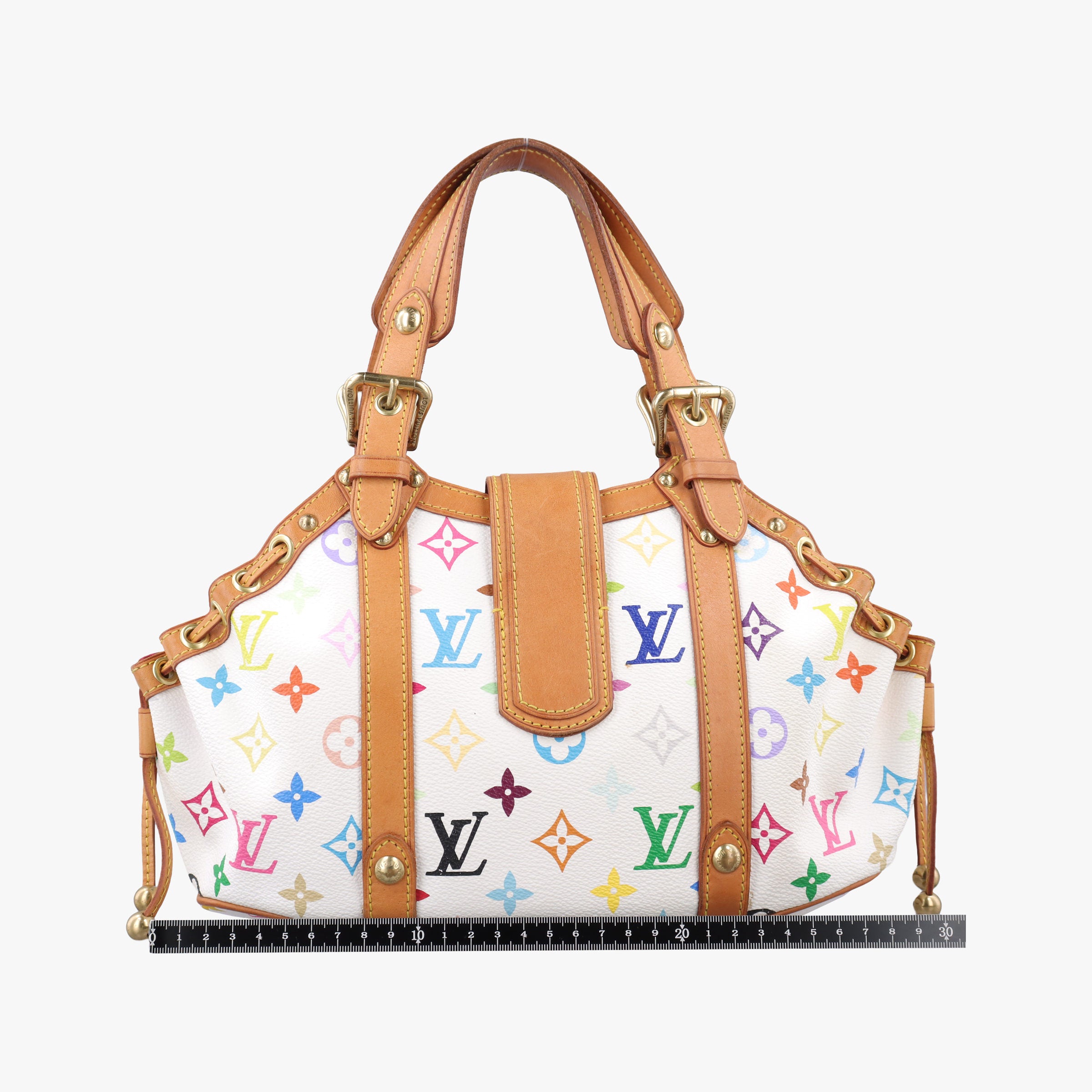 Vintage Louis Vuitton Teda PM white Monogram Multicolor M92348 handbag | stylenewstar