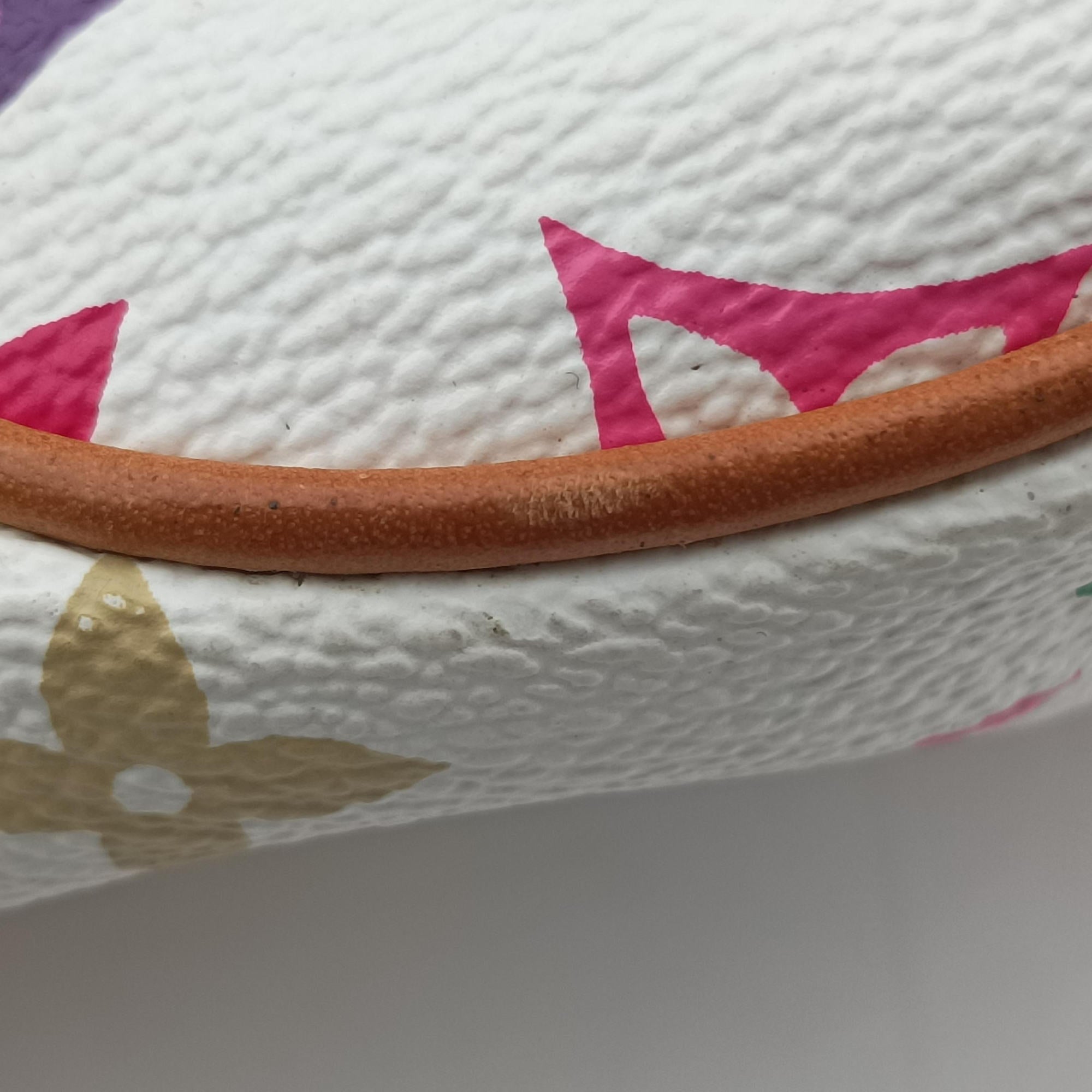 Vintage Louis Vuitton Teda PM white Monogram Multicolor M92348 handbag | stylenewstar