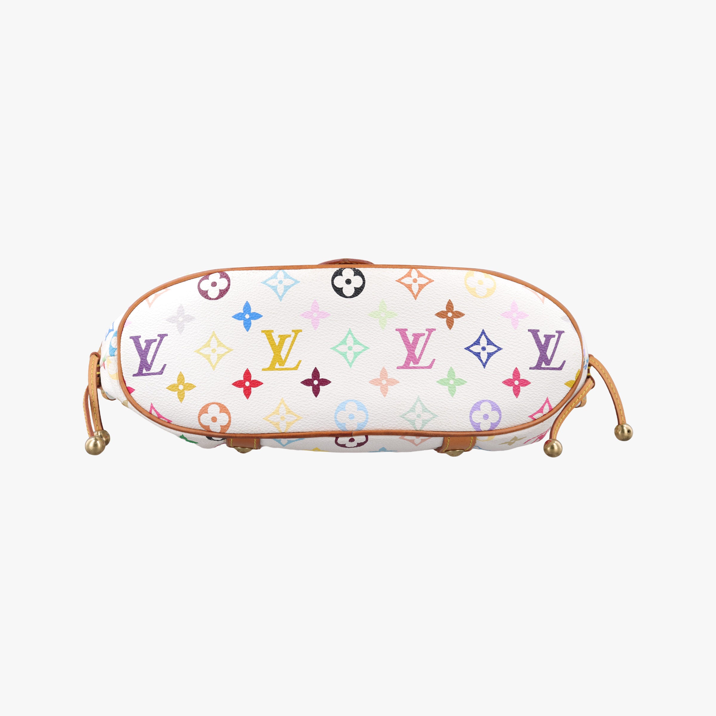 Vintage Louis Vuitton Teda PM white Monogram Multicolor M92348 handbag | stylenewstar
