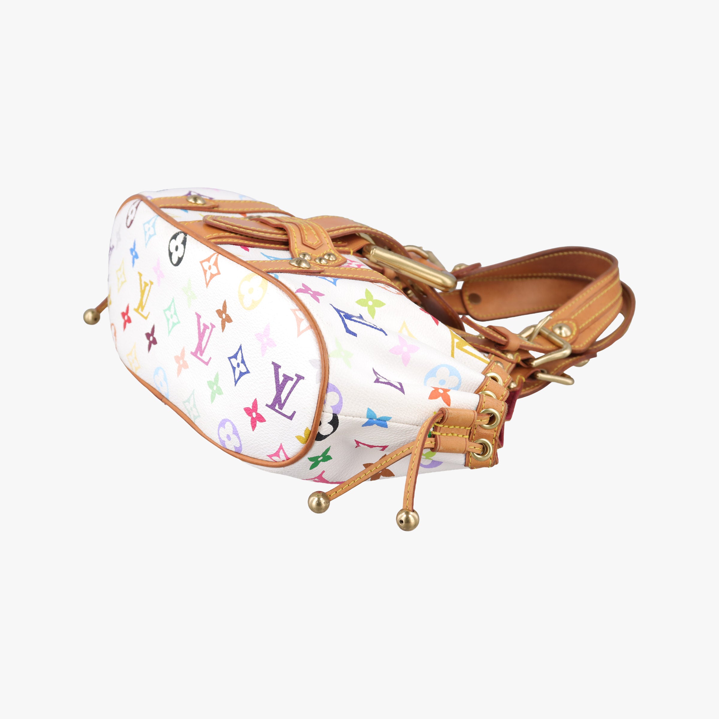 Vintage Louis Vuitton Teda PM white Monogram Multicolor M92348 handbag | stylenewstar