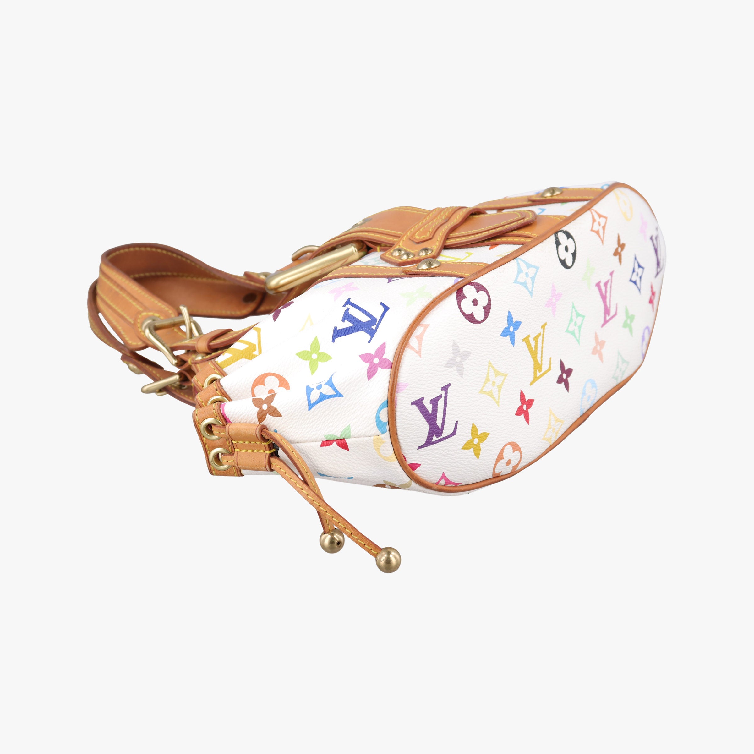 Vintage Louis Vuitton Teda PM white Monogram Multicolor M92348 handbag | stylenewstar