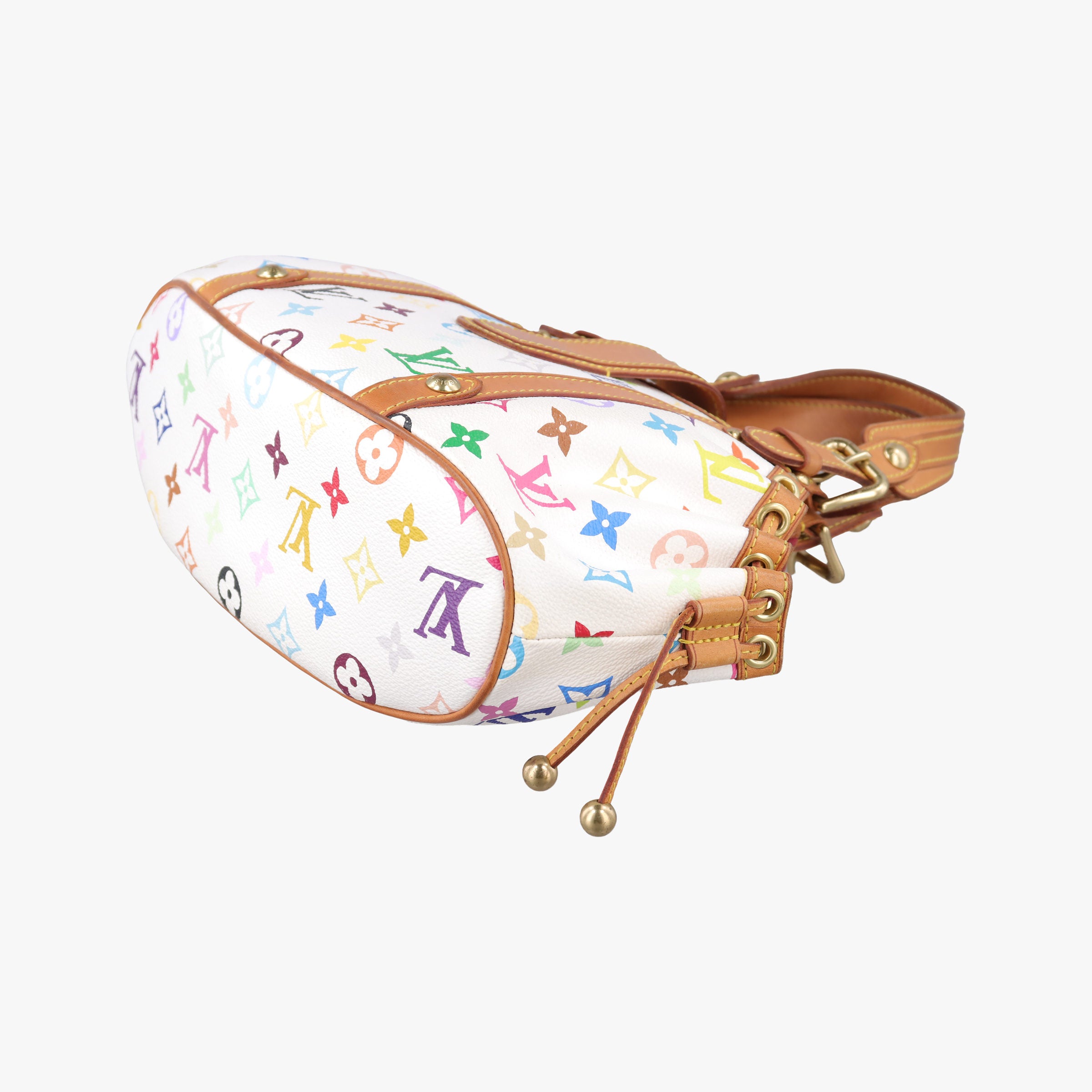 Vintage Louis Vuitton Teda PM white Monogram Multicolor M92348 handbag | stylenewstar