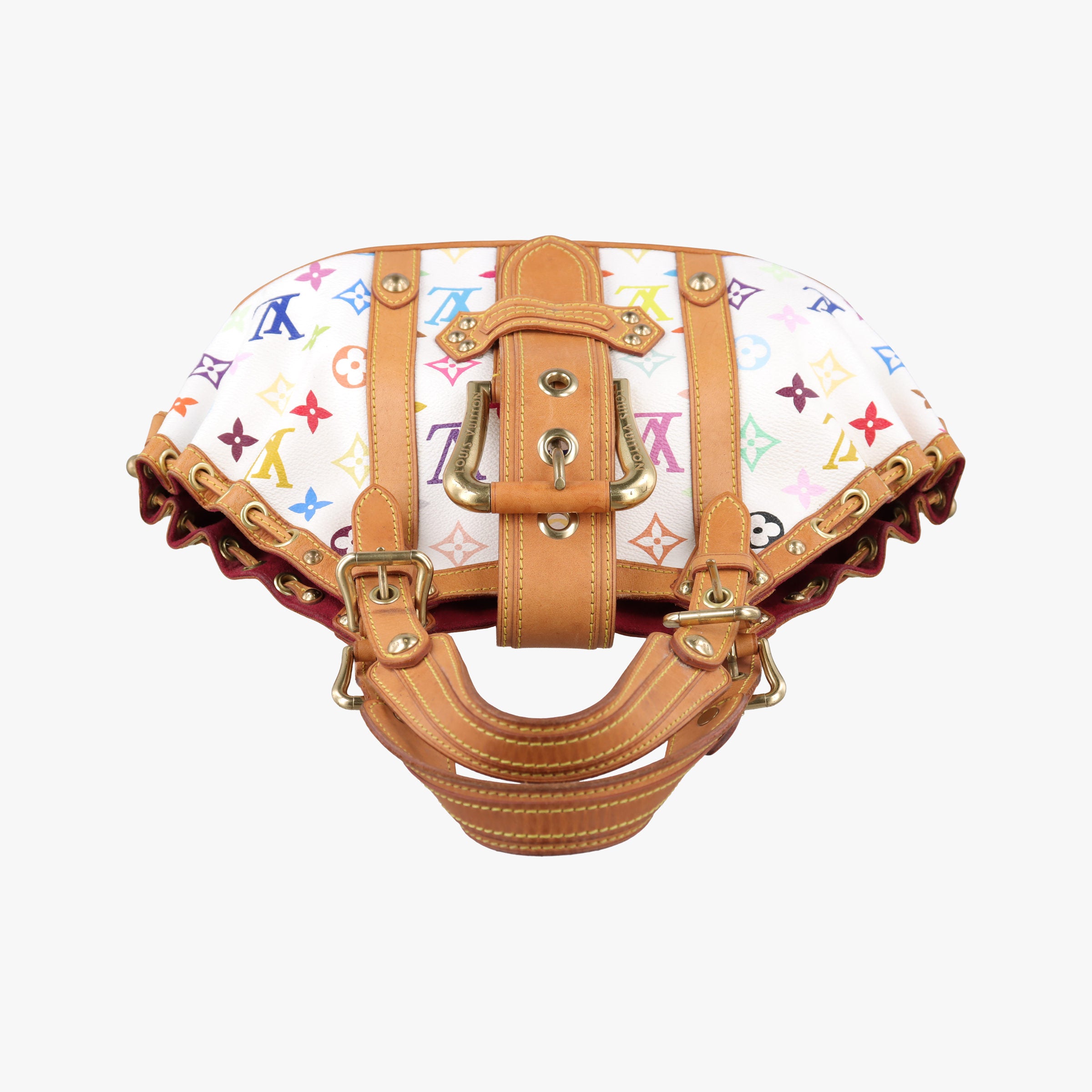 Vintage Louis Vuitton Teda PM white Monogram Multicolor M92348 handbag | stylenewstar