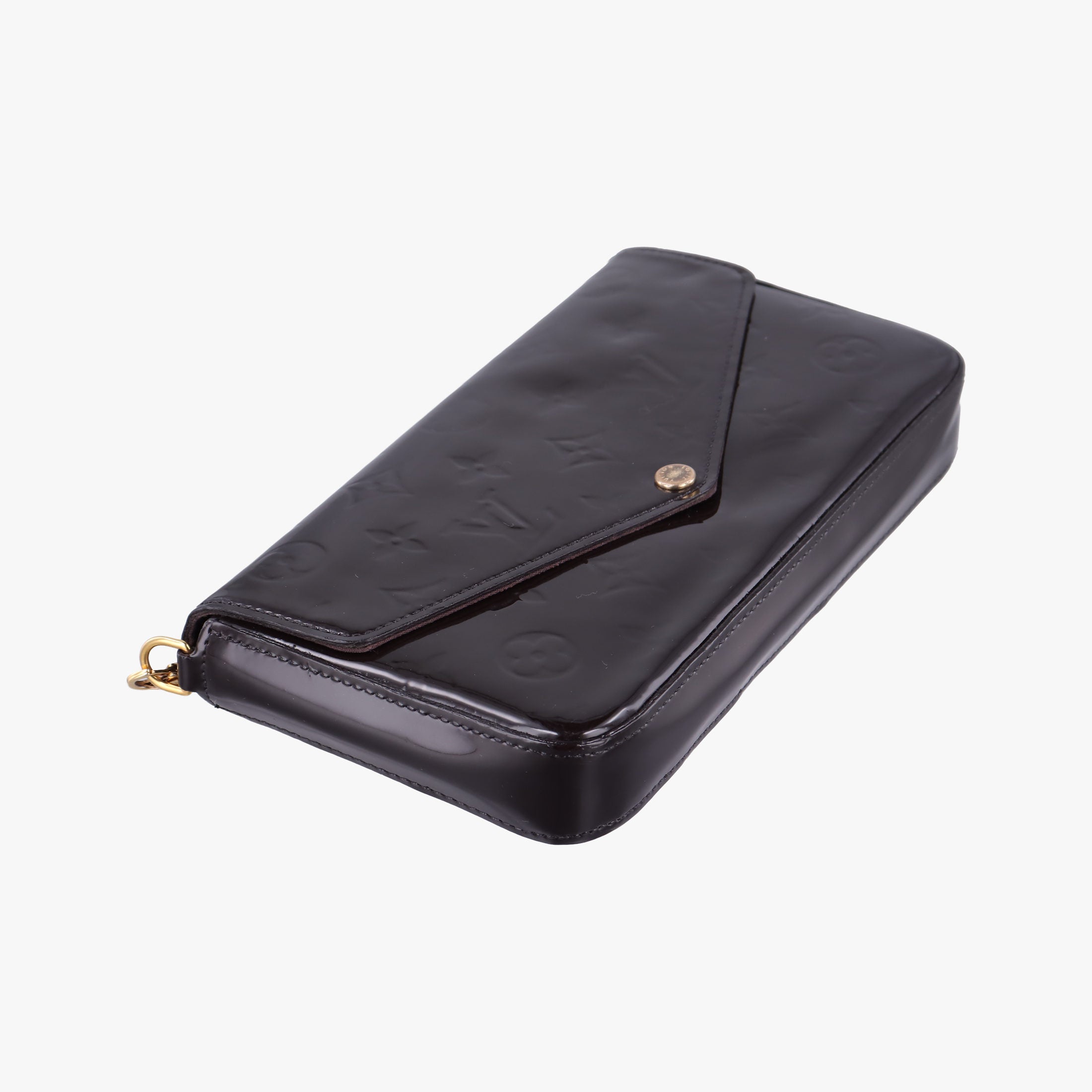 Pre-owned Louis Vuitton Pochette Félice Amarante Vernis M61267 shoulderbag | stylenewstar