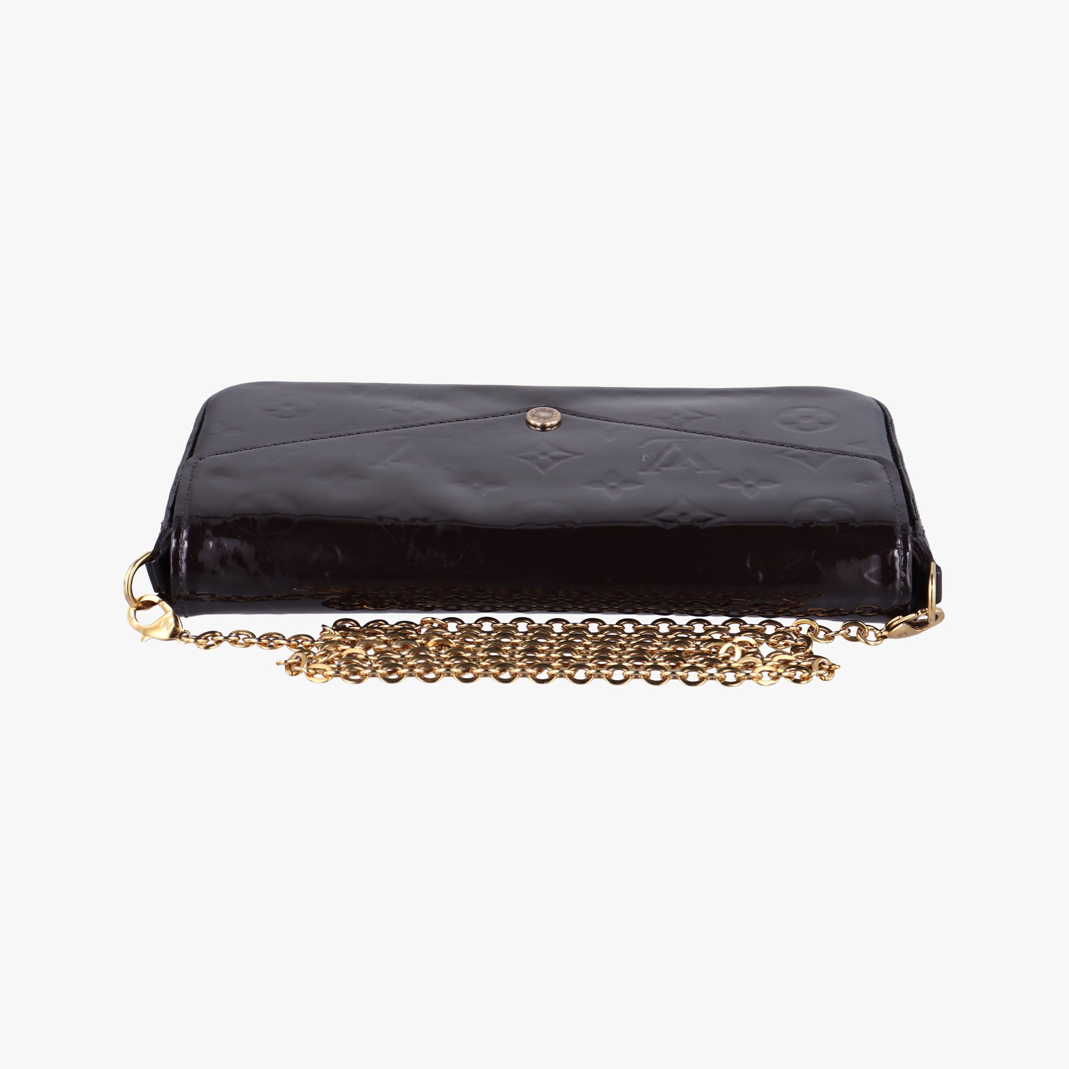 Pre-owned Louis Vuitton Pochette Félice Amarante Vernis M61267 shoulderbag | stylenewstar