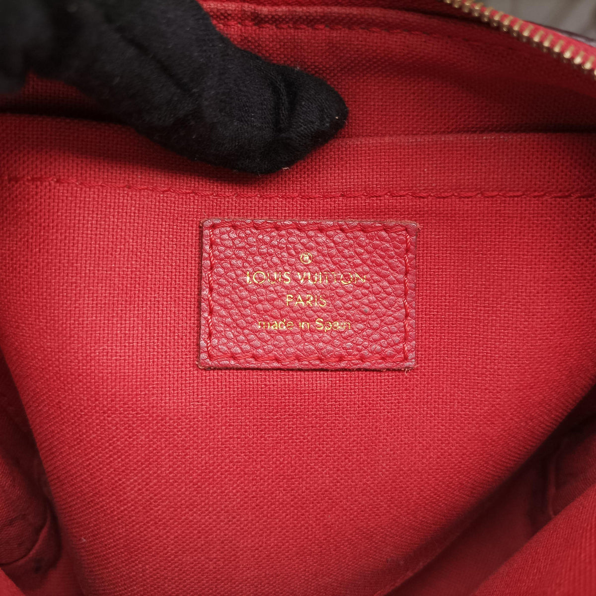 Pre-owned Louis Vuitton PALLAS Clutch brown×CERISE Monogram Canvas×calf leather M41638 shoulderbag | stylenewstar