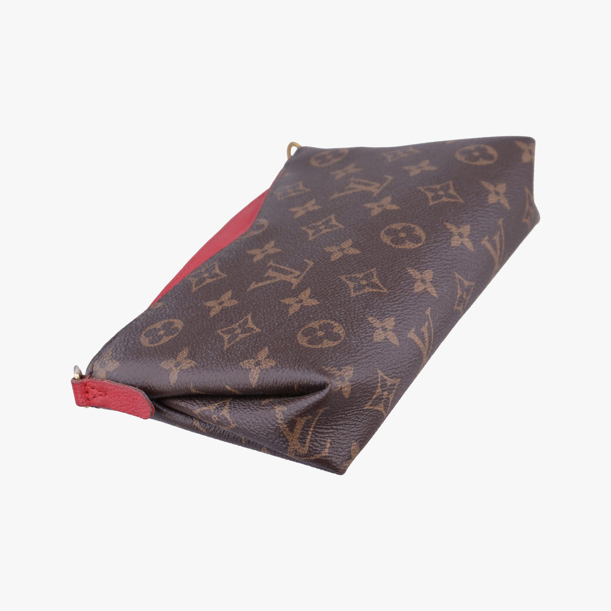Pre-owned Louis Vuitton PALLAS Clutch brown×CERISE Monogram Canvas×calf leather M41638 shoulderbag | stylenewstar