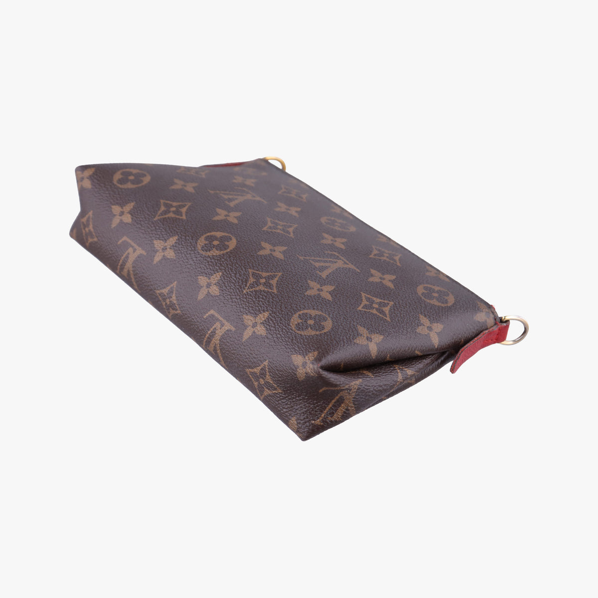 Pre-owned Louis Vuitton PALLAS Clutch brown×CERISE Monogram Canvas×calf leather M41638 shoulderbag | stylenewstar
