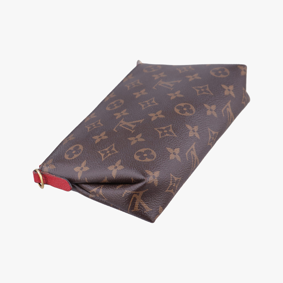Pre-owned Louis Vuitton PALLAS Clutch brown×CERISE Monogram Canvas×calf leather M41638 shoulderbag | stylenewstar