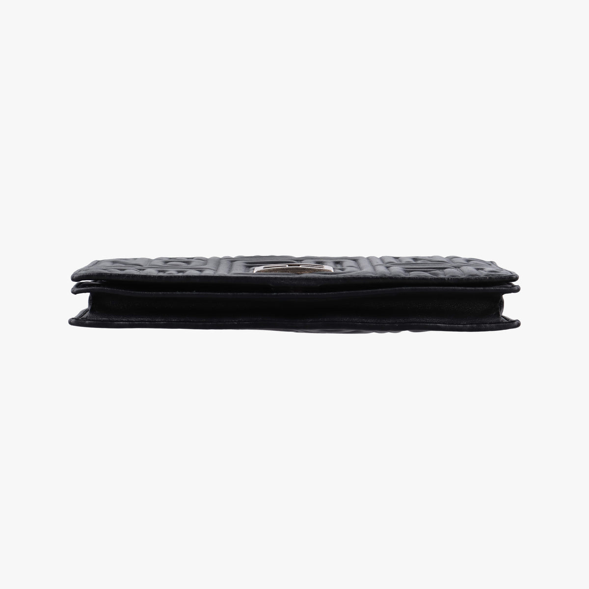 Secondhand Fendi Embossed Logo Black lambskin 8M0219 shoulderbag | stylenewstar