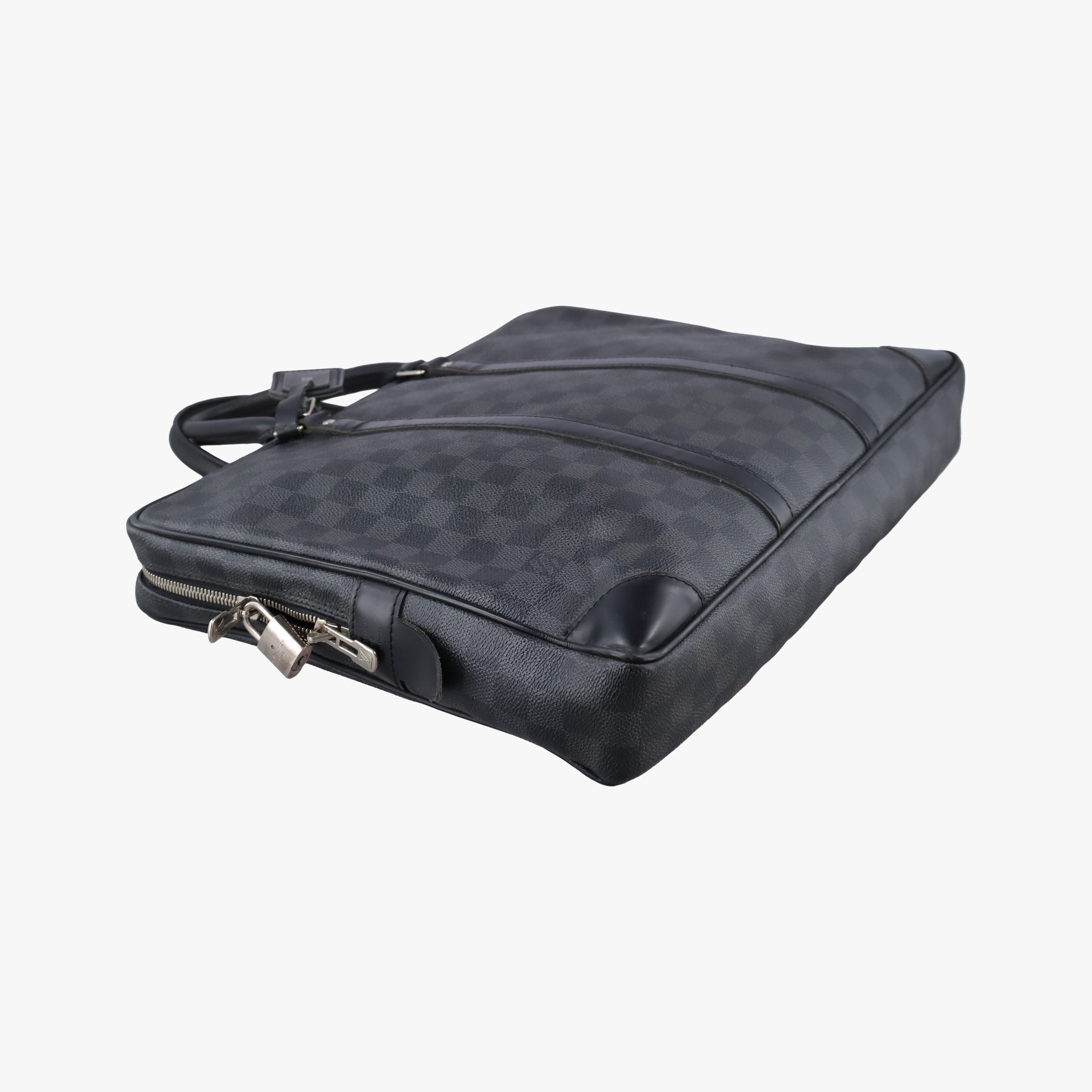 Secondhand Louis Vuitton Porte Documents Voyage Noir Damier Graphite N41125 handbag | stylenewstar