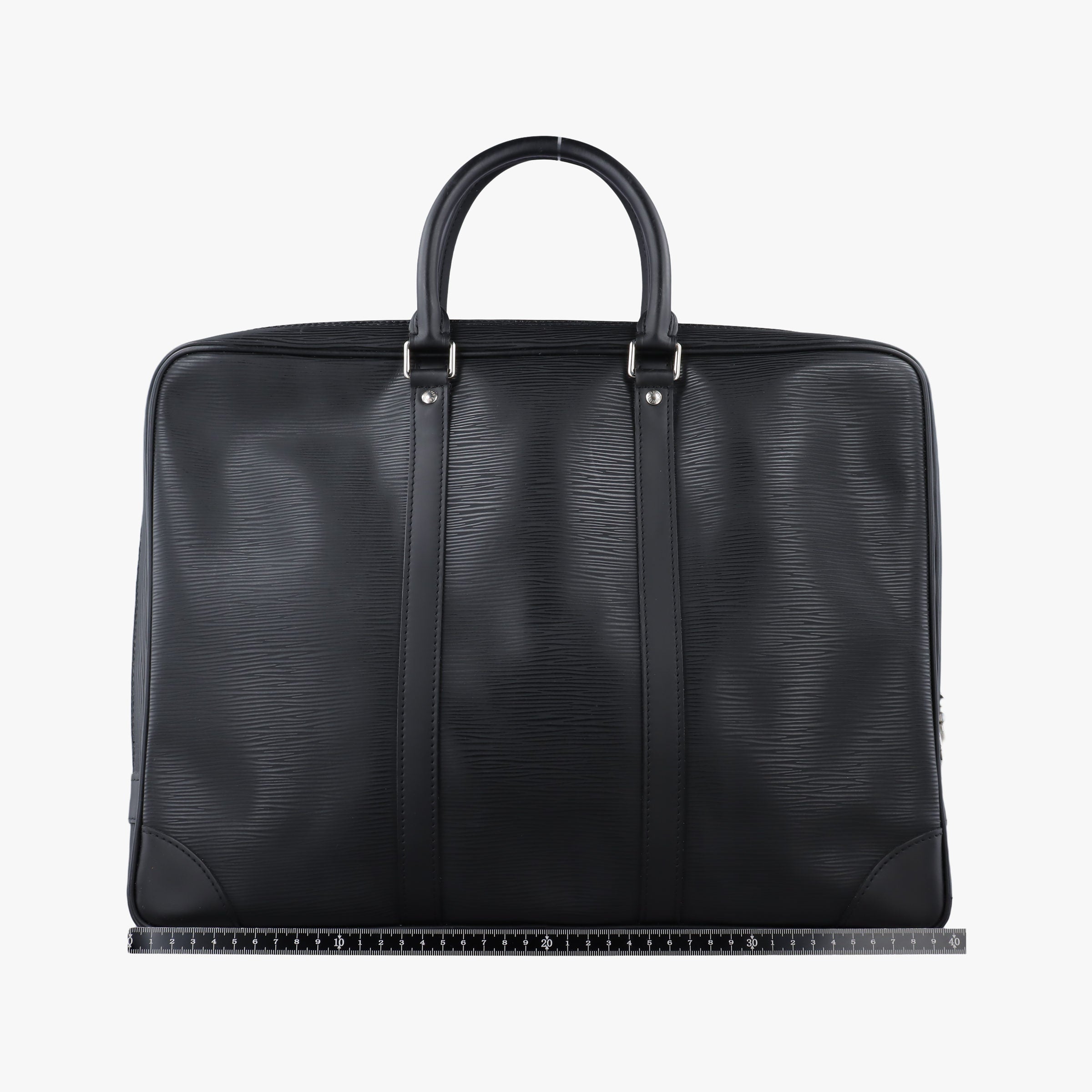 Pre-owned Louis Vuitton Porto Document Voyage Noir Epi M59162 handbag | stylenewstar